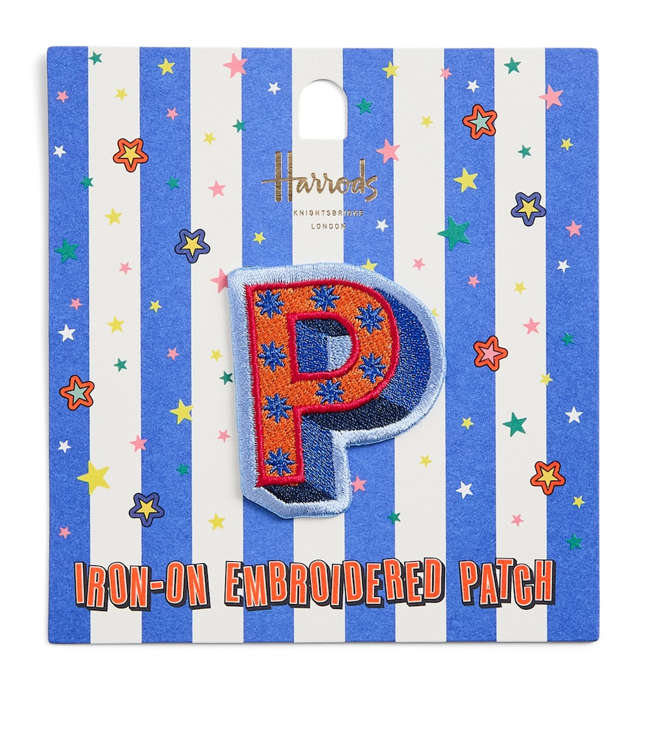 Harrods Alphabet Iron-On Embroidered Patch - P Image 1