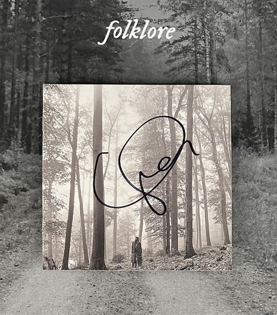 Autographed Taylor Swift Folklore CD Display MULTI Image 2