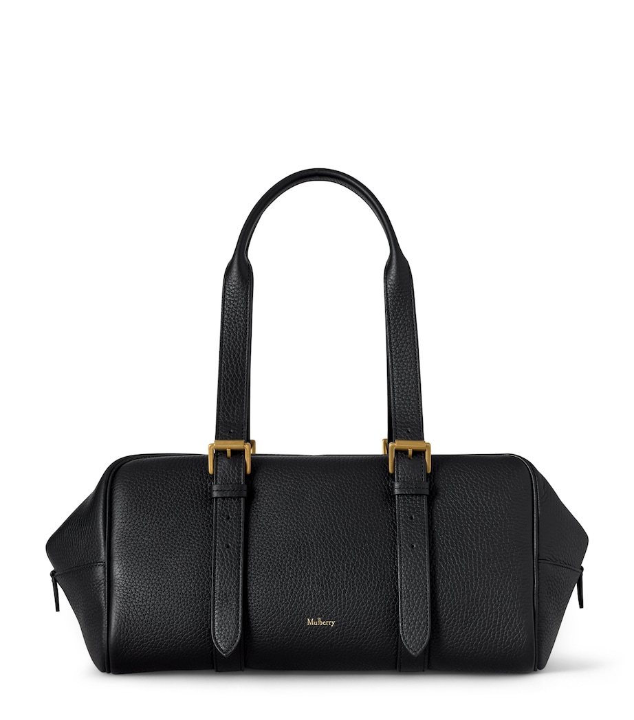 Mulberry Womens Leather Boston Shoulder Bag Black Image 1