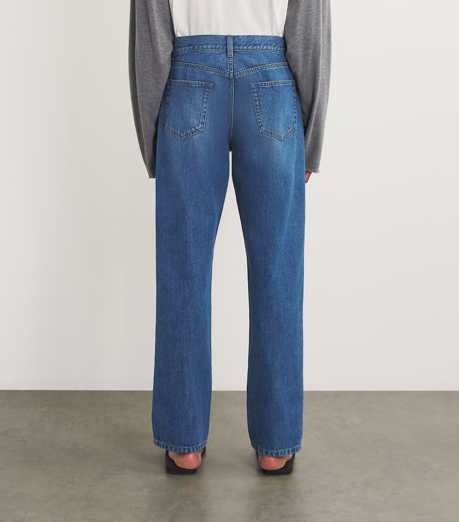 Burt Straight Jeans WASHED BLUE Image 4