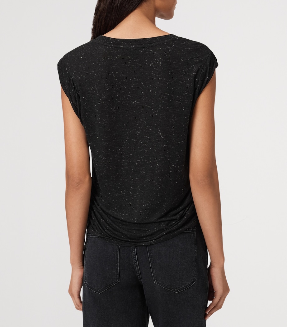 Glittered West Tank Top BLACK Image 5