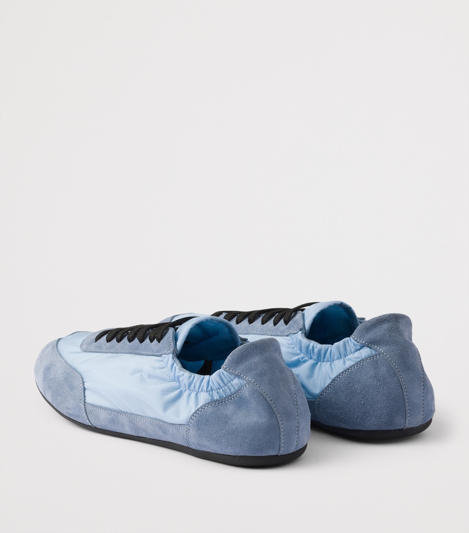 Suede and Re-Nylon Collapse Sneakers F0076 Image 5