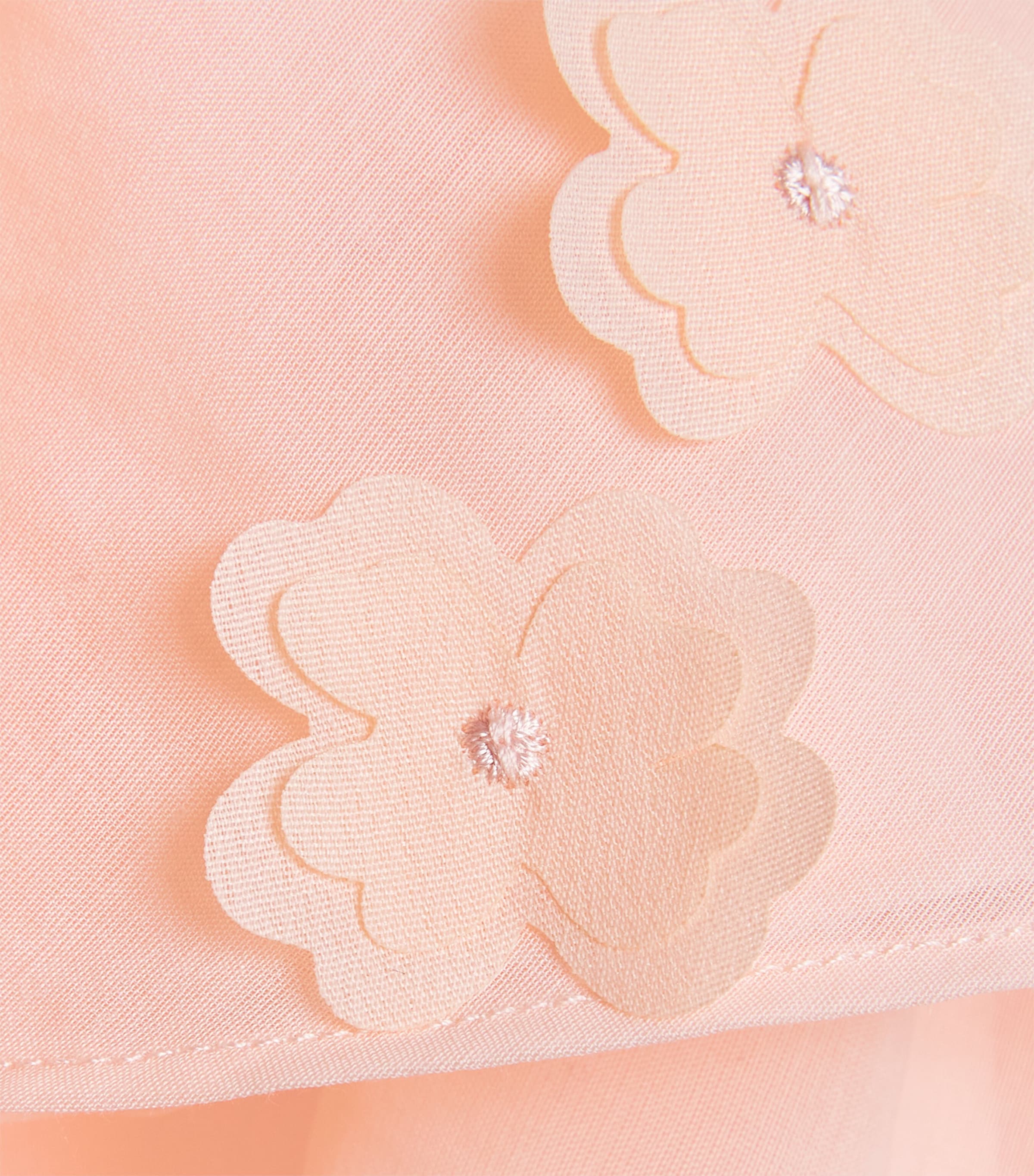 Cotton-Silk Peaches & Cream Dress (4-16 Years) PEACH PARFAIT Image 3