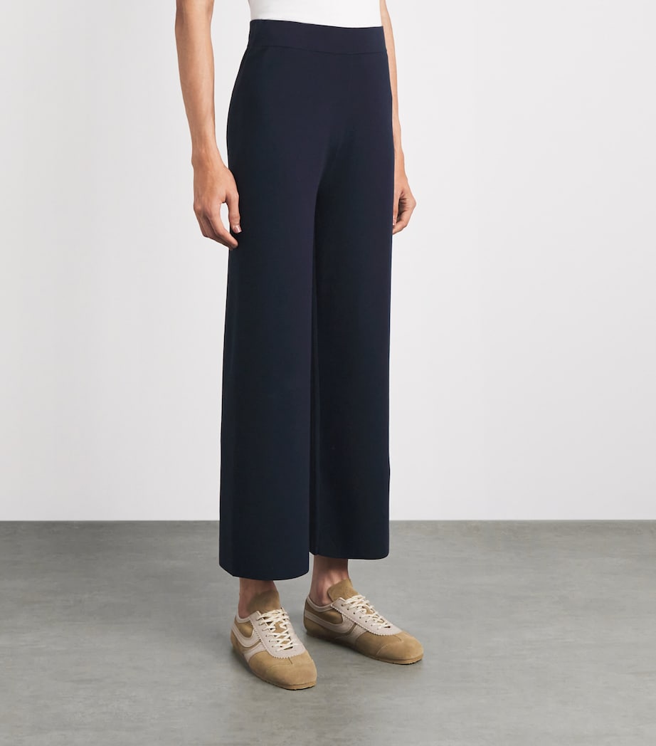 MM Womens Knitted Wide-Leg Trousers Ultramarine Image 4