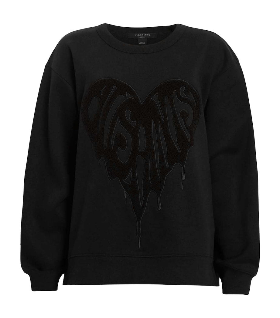 Organic Cotton Piper Sweatshirt BLACK Image 1