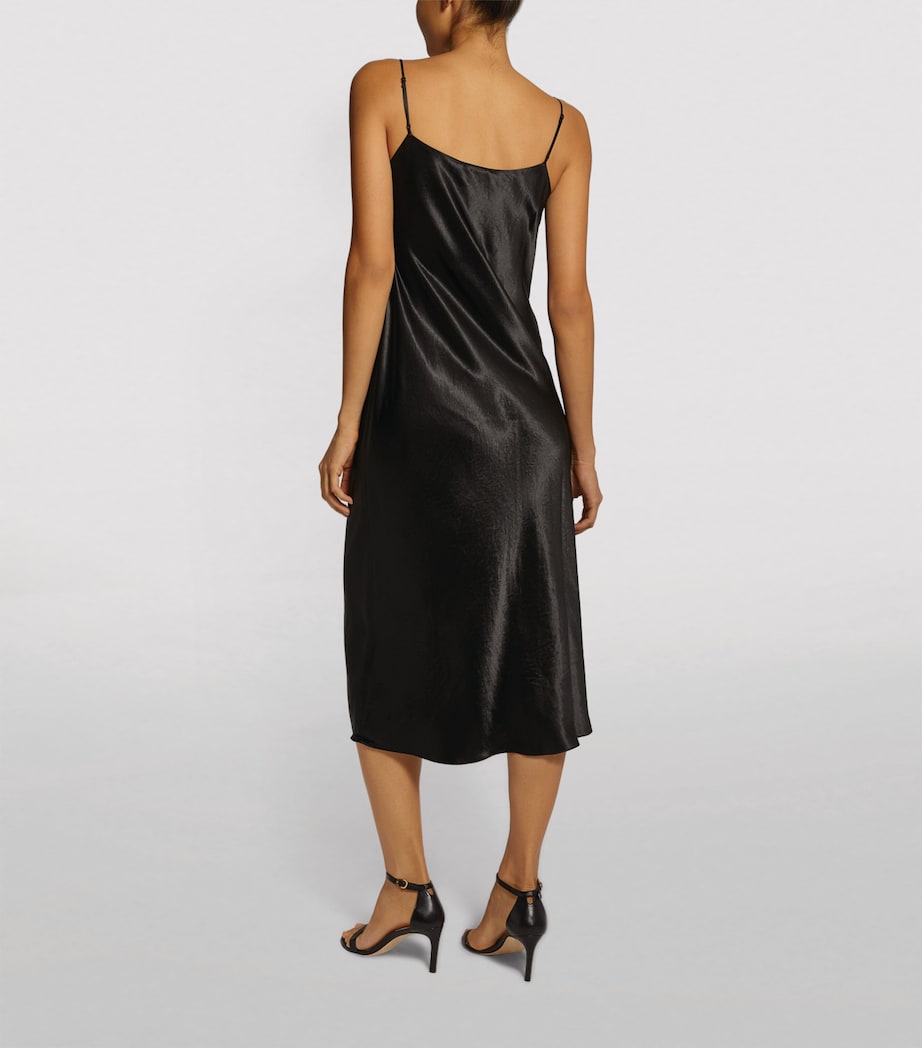 Strappy Slip Midi Dress 001BLK Image 3