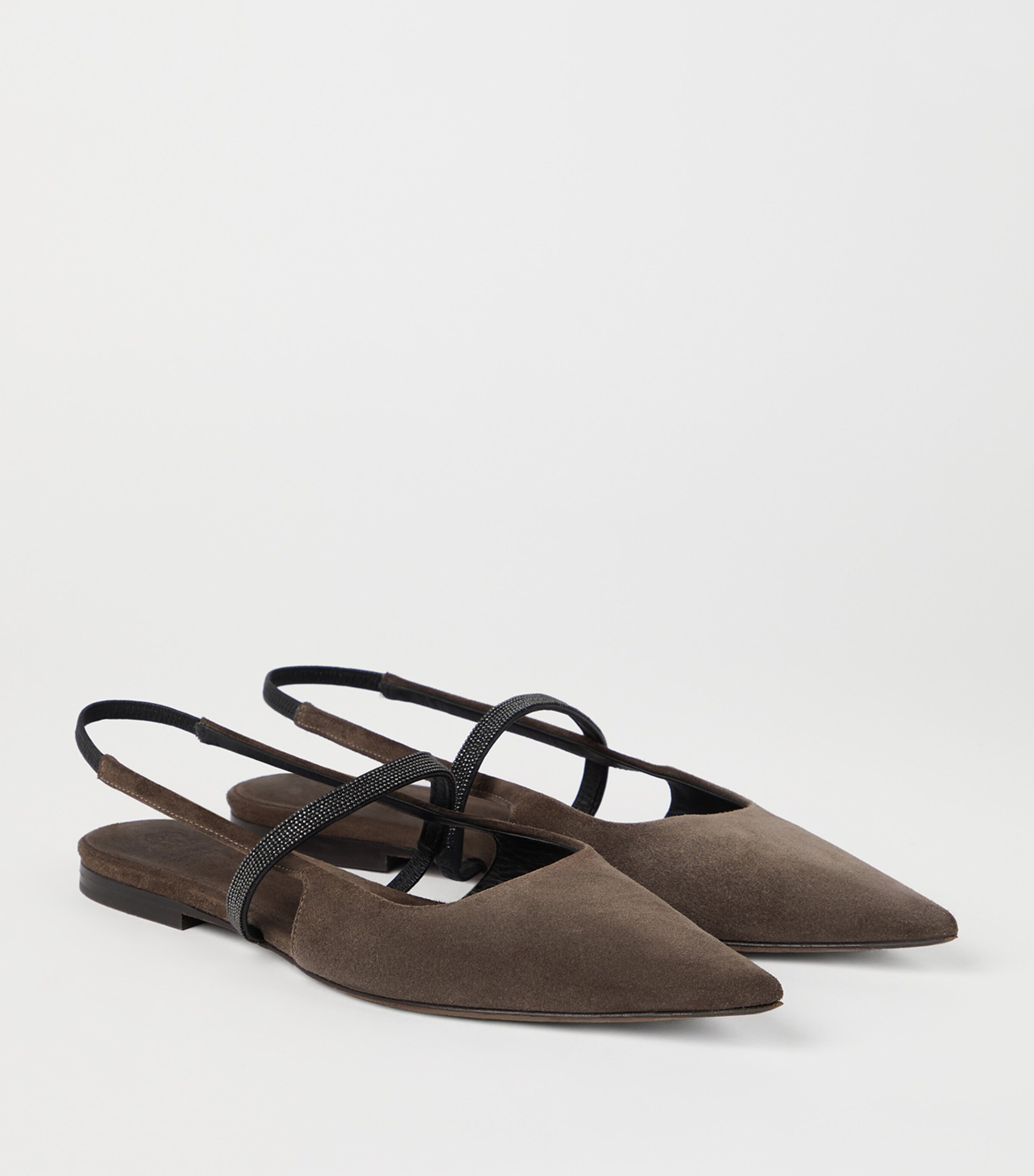 Suede Slingback Flats C8769 Image 5
