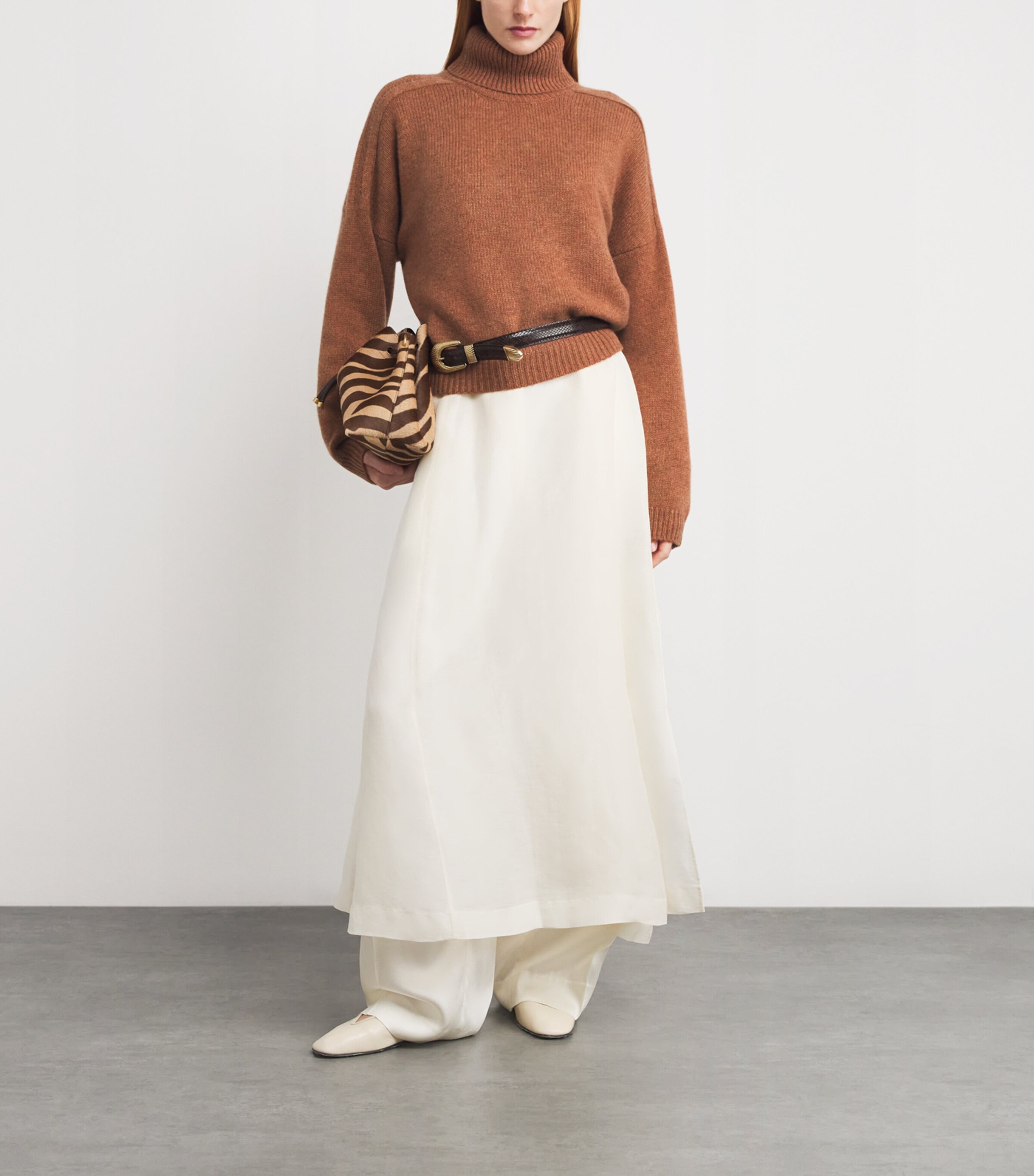 Organic Cashmere Bangkok Sweater TERRACOTA Image 2