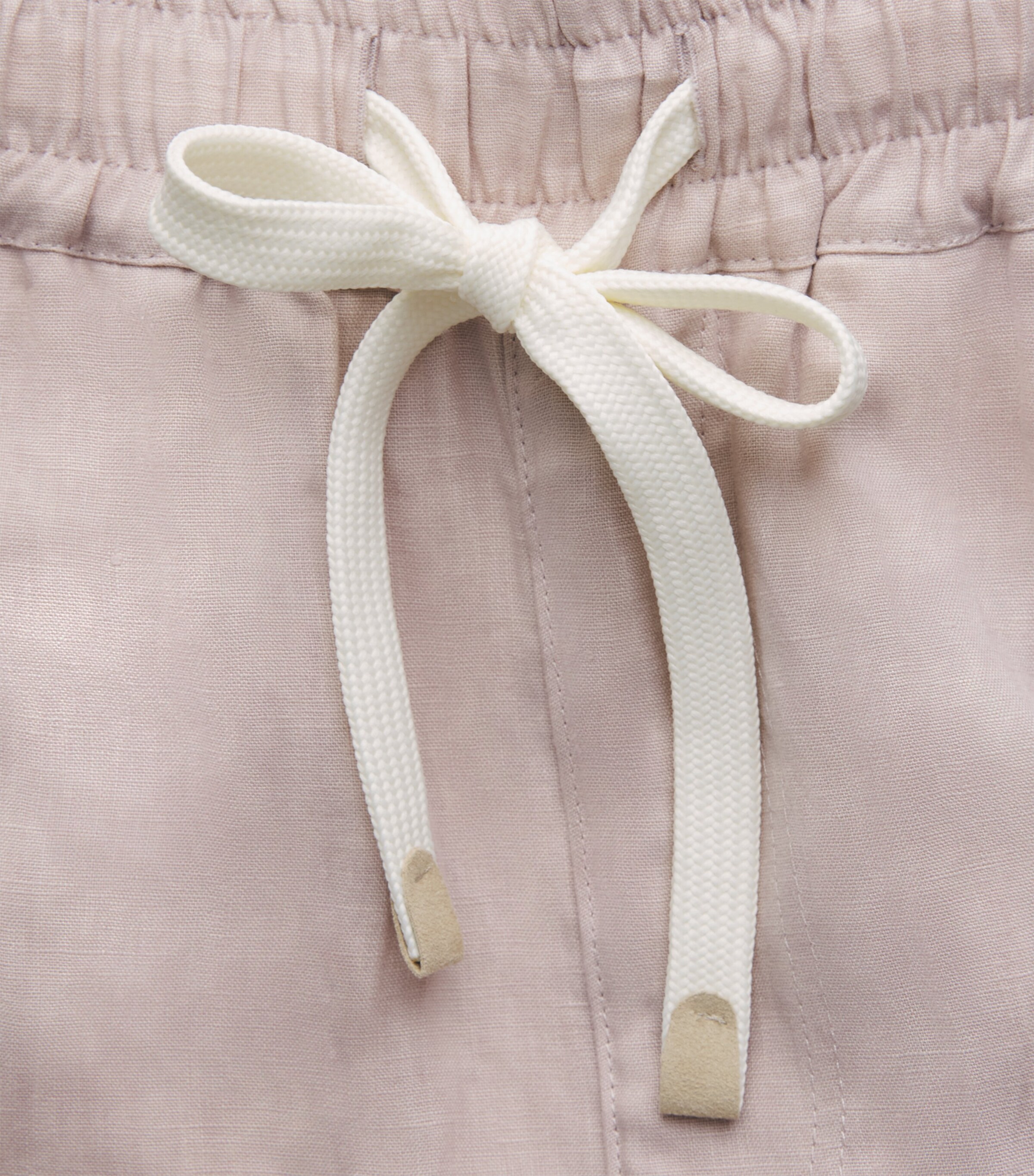 Eleventy Mens Linen Drawstring Bermuda Shorts Cipria Image 6
