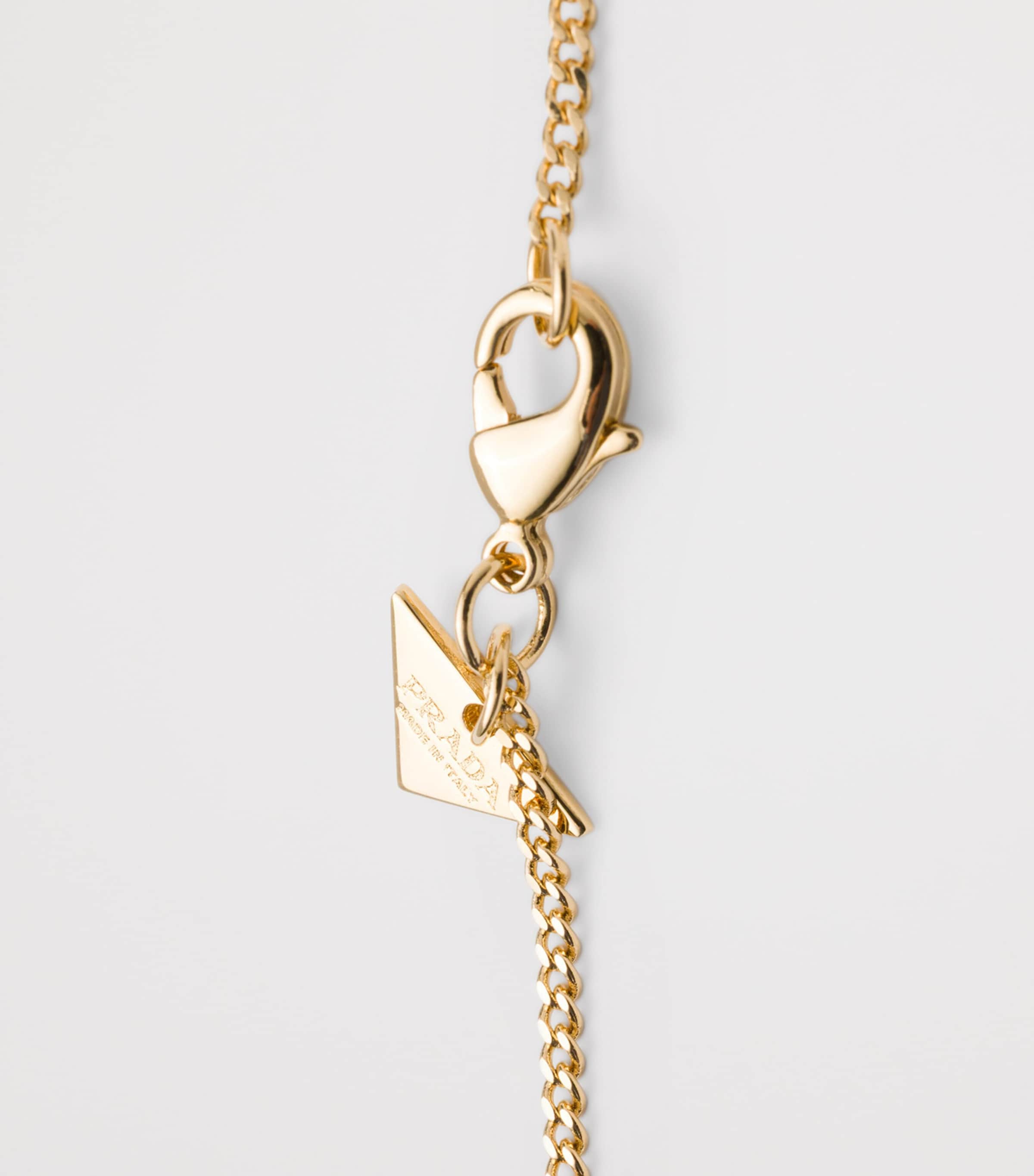 Prada Triangle Logo Pendant Necklace Image 3