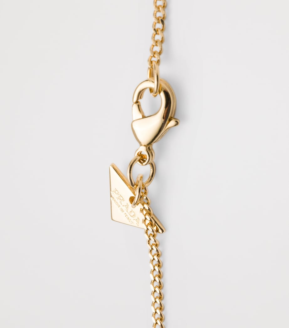 Prada Triangle Logo Pendant Necklace Image 3
