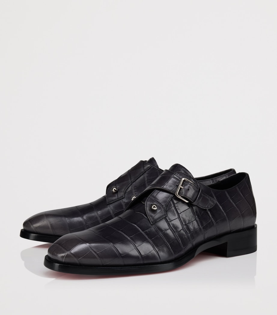 Christian Louboutin Chambelimonk Leather Monk Shoes Image 2