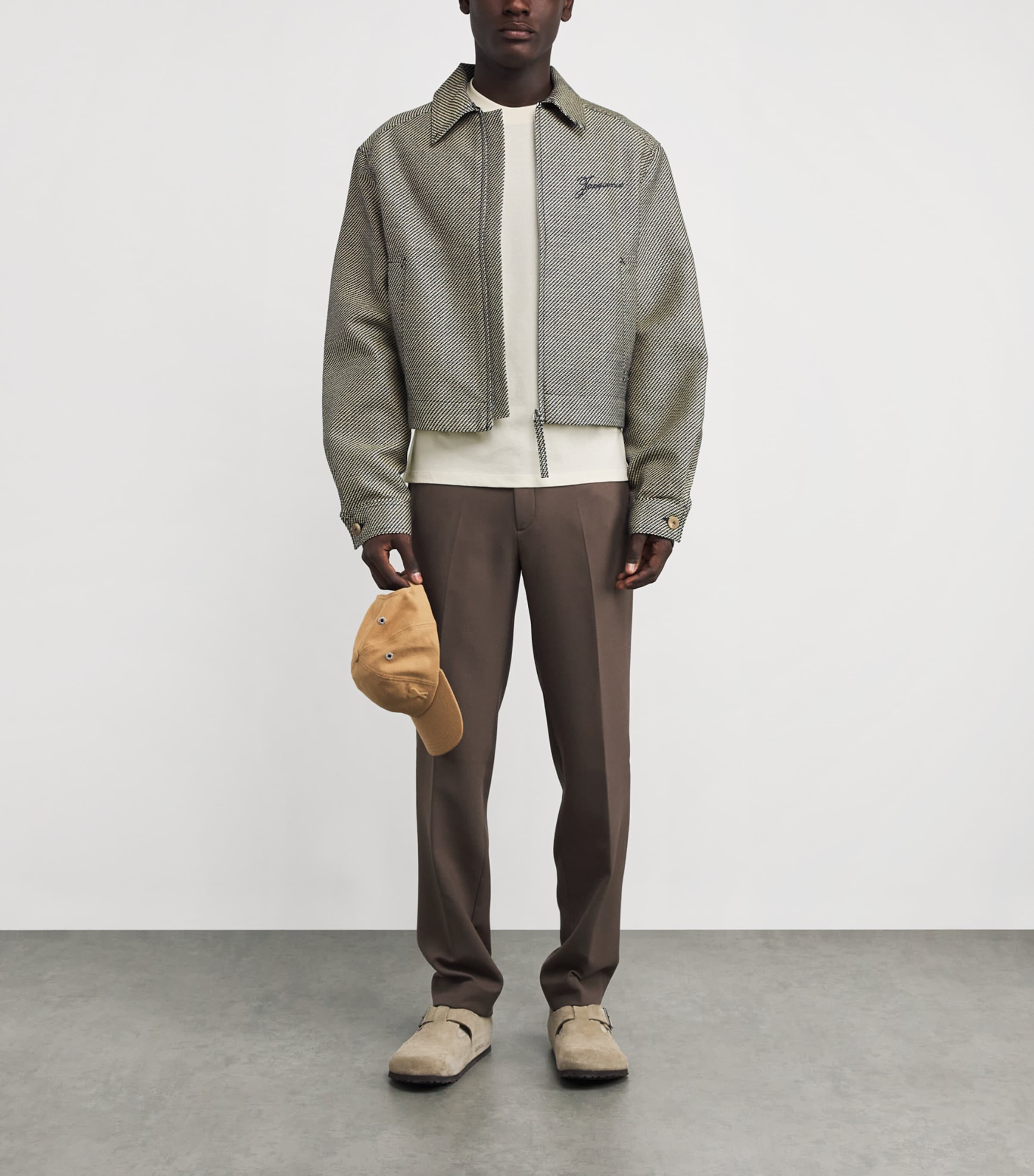 Cotton Logo-Patch T-Shirt BUTTER CREAM Image 2