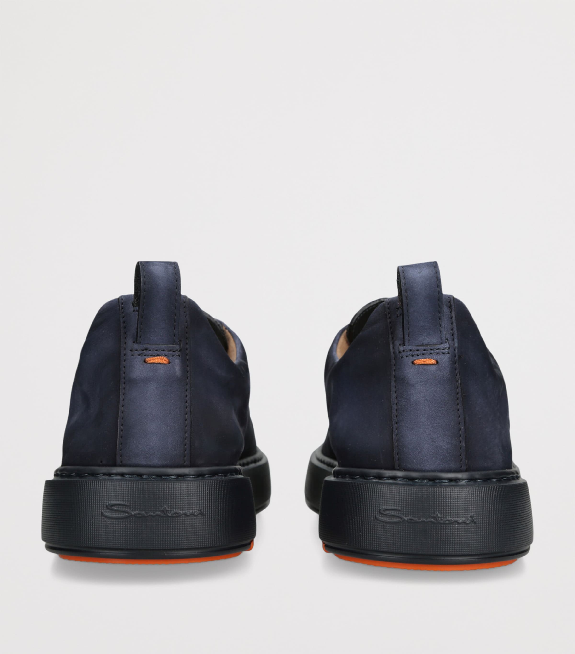 Santoni Suede Victory Sneakers Navy Image 2