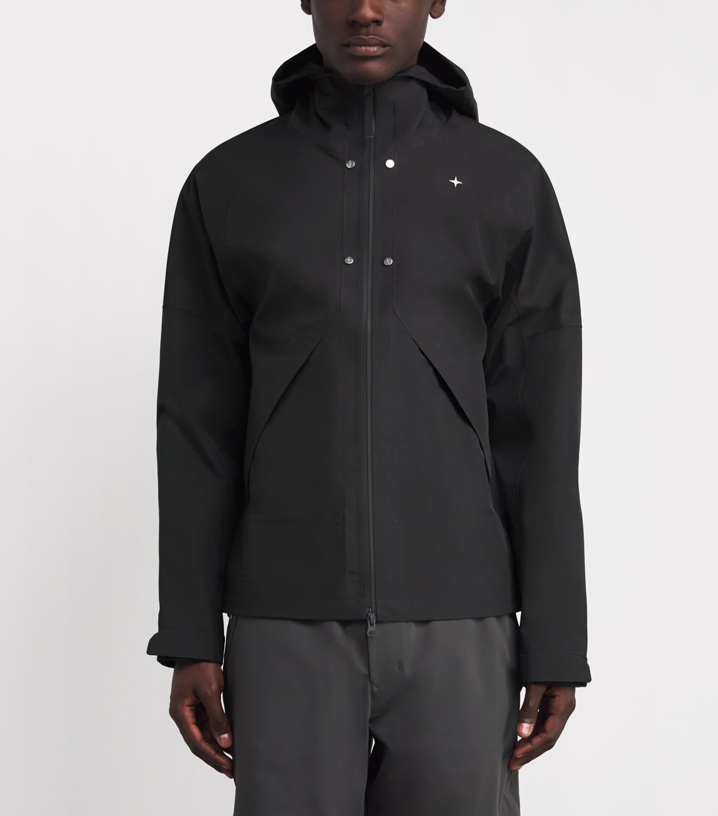 Water-Resistant Hooded Short Coat V0062 Image 3
