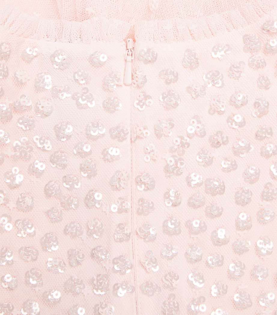 Tulle Scallop Sequin Dress (4-6 Years) SESSEASHELL Image 3