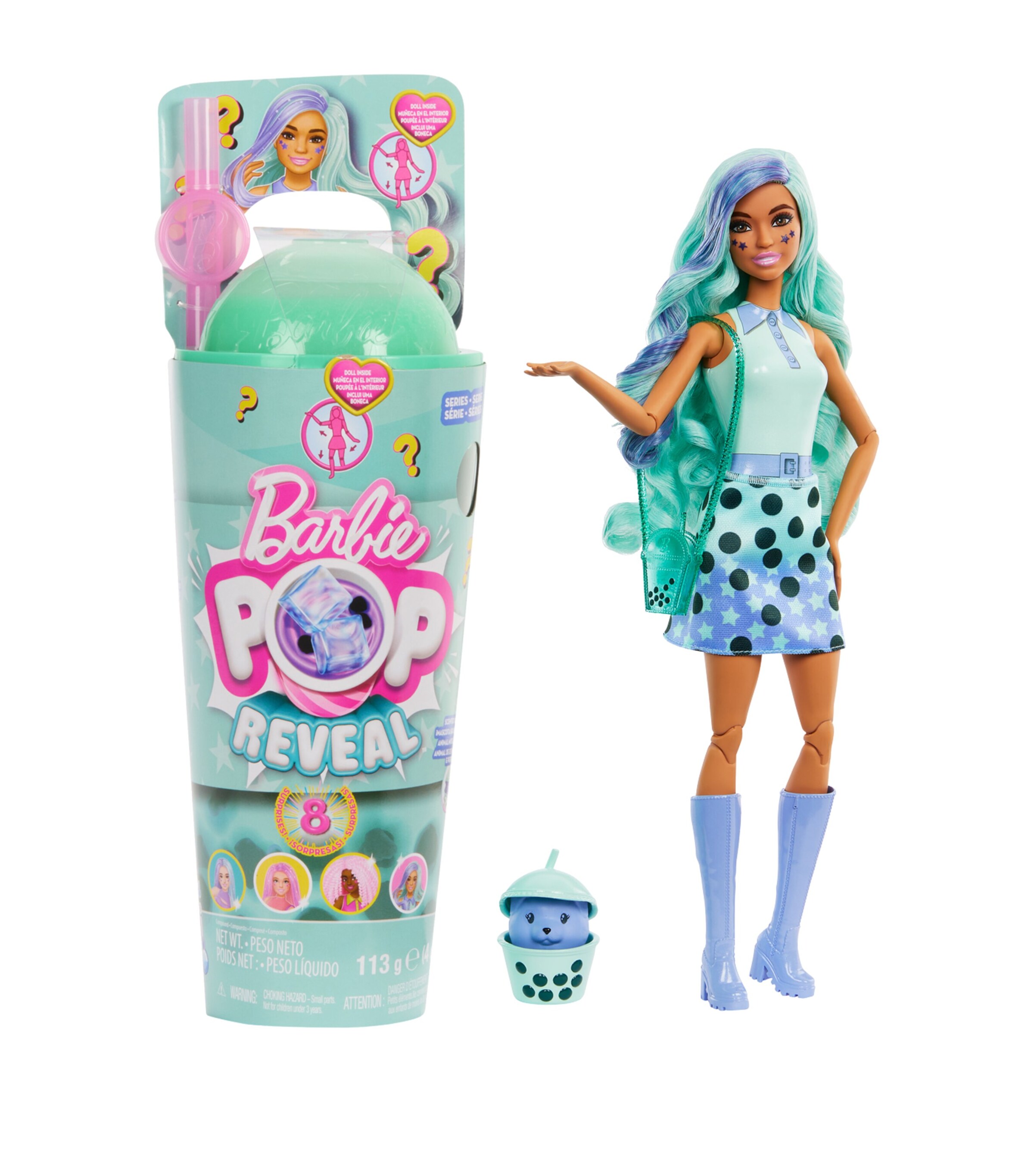 Barbie Pop Reveal Bubble Tea Doll Image 2