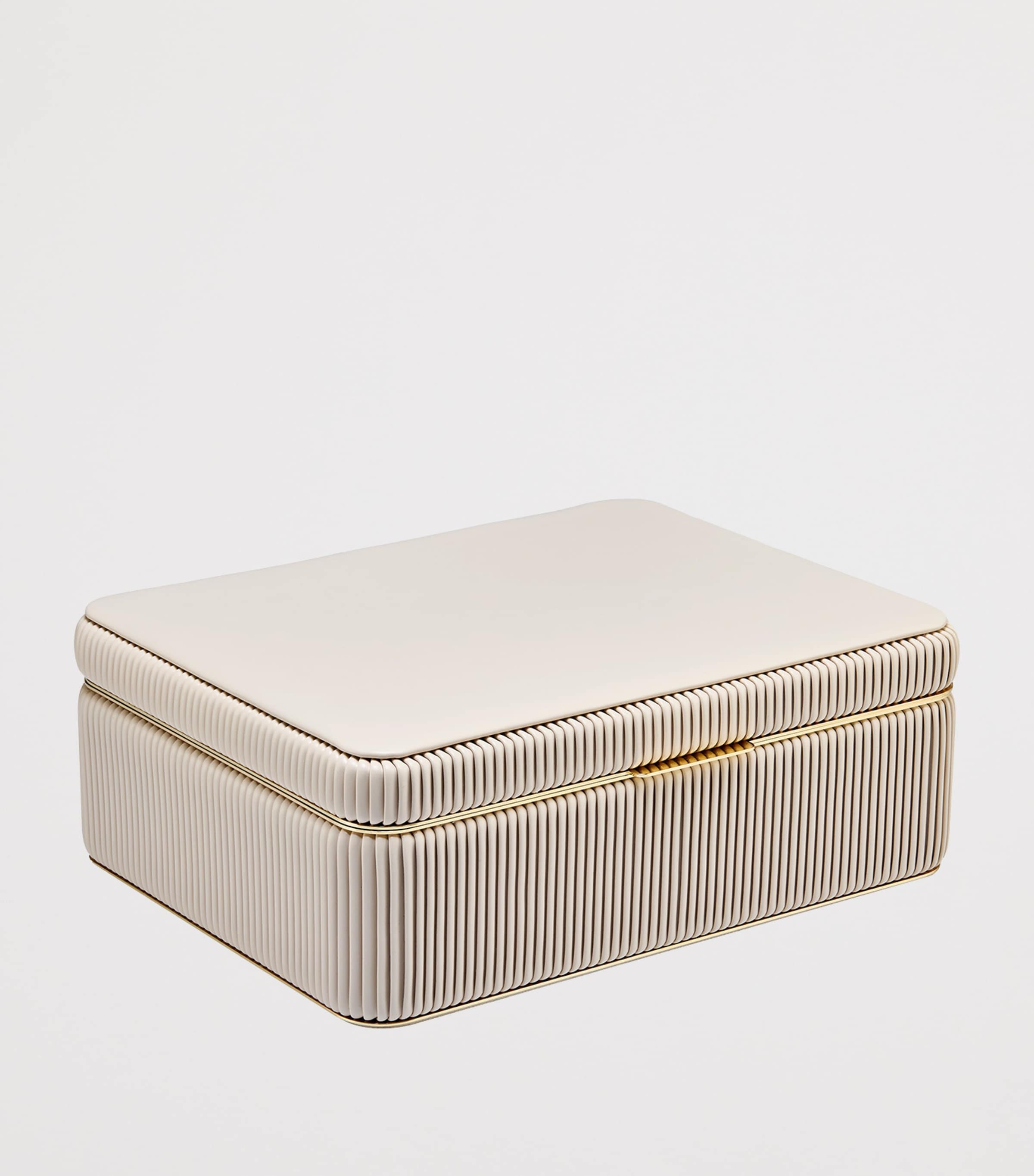 WOLF Large Bella Jewellery Box Bone Image 2