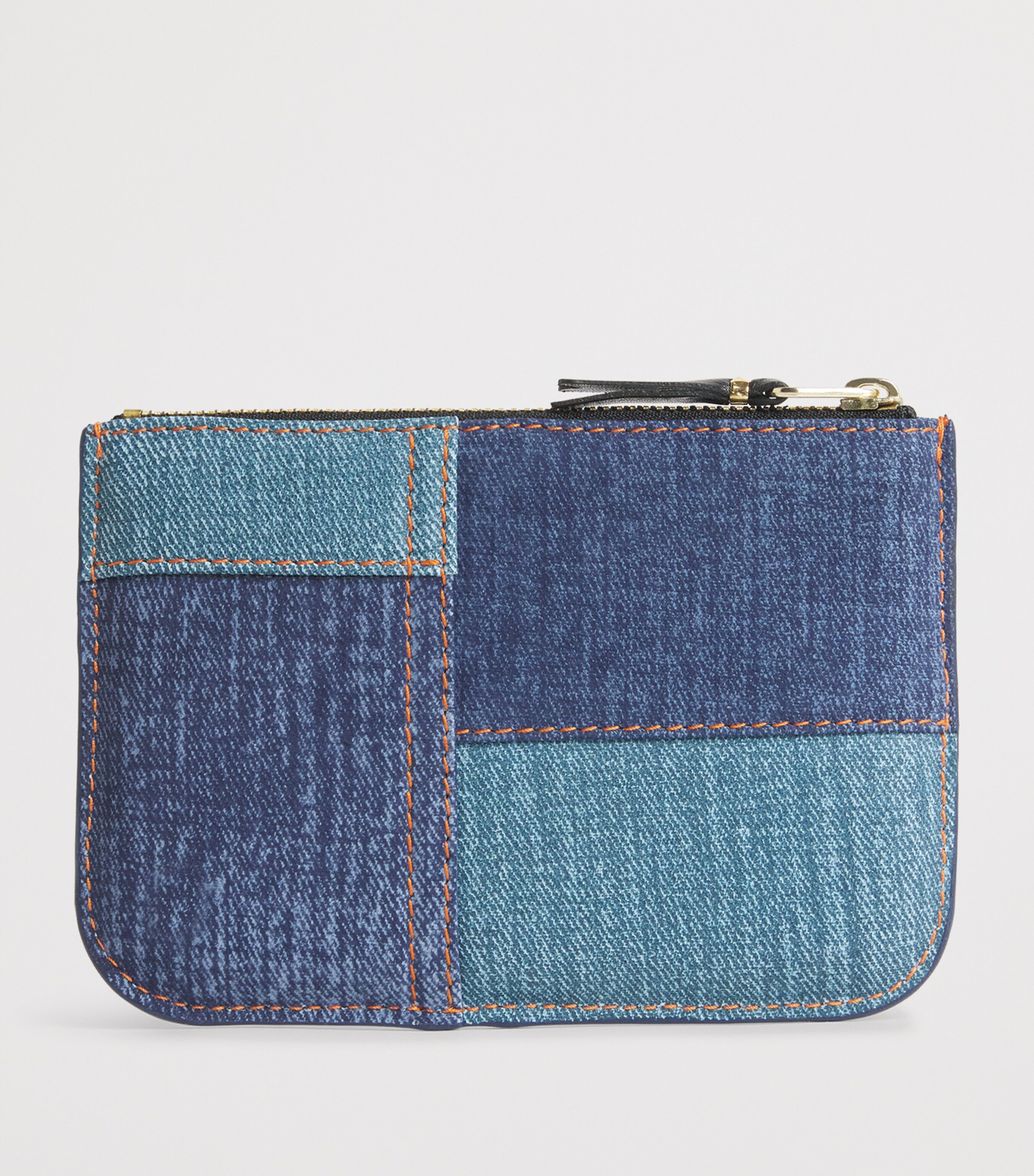 Comme Des Garçons Play Lambskin Denim-Patch Wallet Blue Image 2