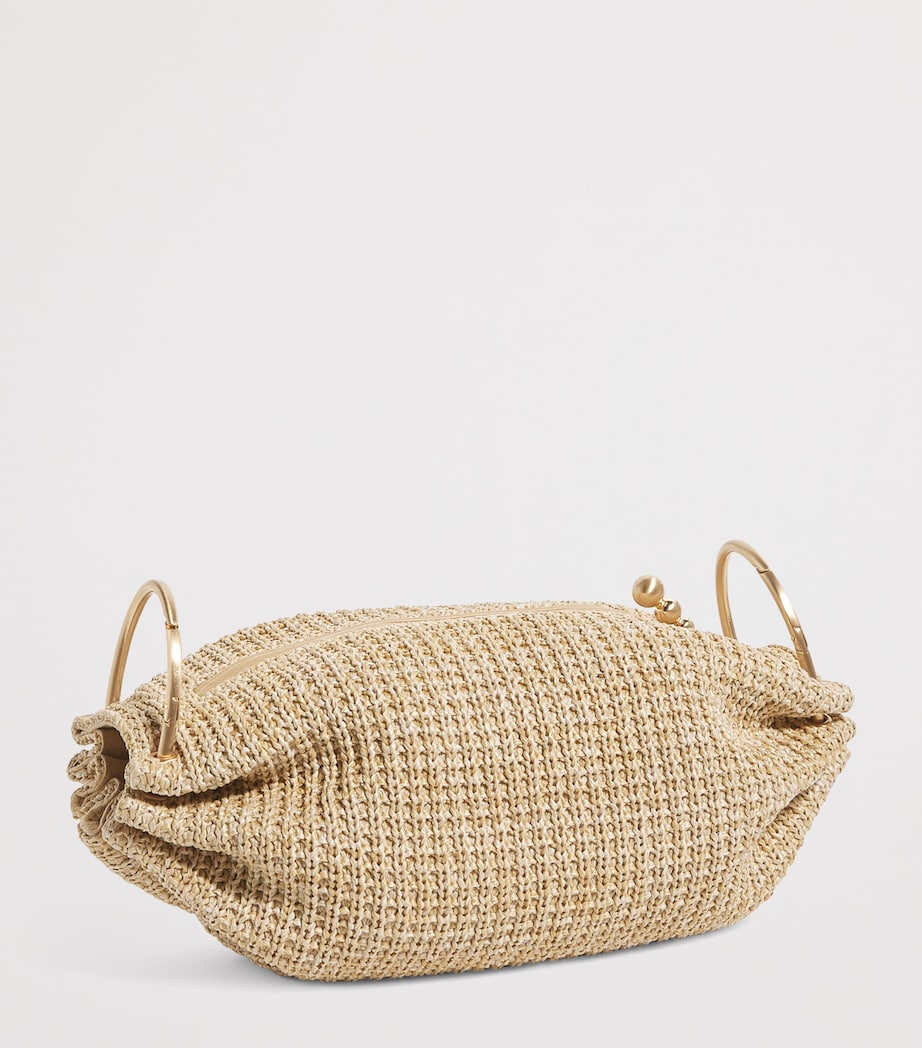 Raffia Cinch Cross-Body Bag NATURAL Image 3
