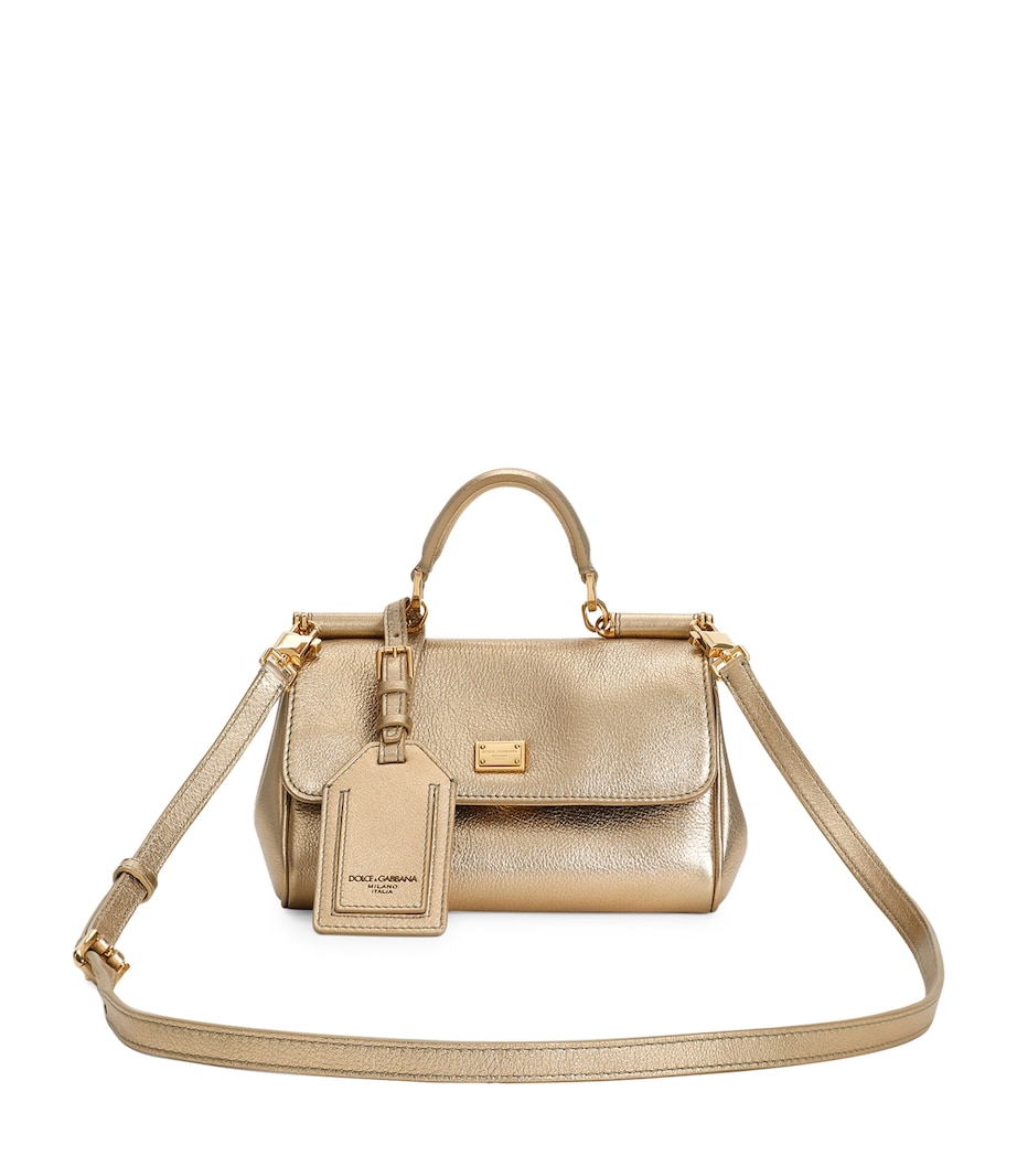 Laminated Calfskin My Sicily Cross-Body Bag 8H945-GOLD Image 1