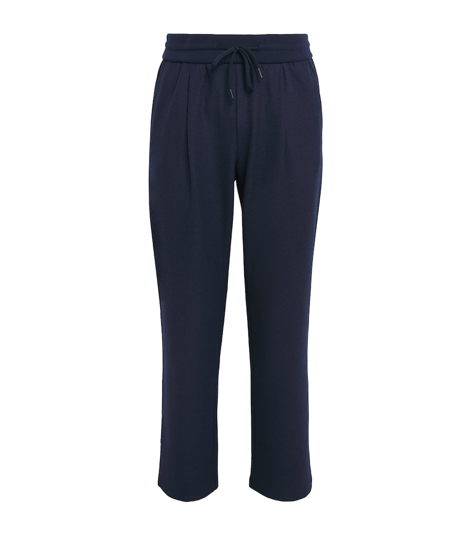 Herno Mens Double Jersey Straight Trousers Blu Navy Image 1