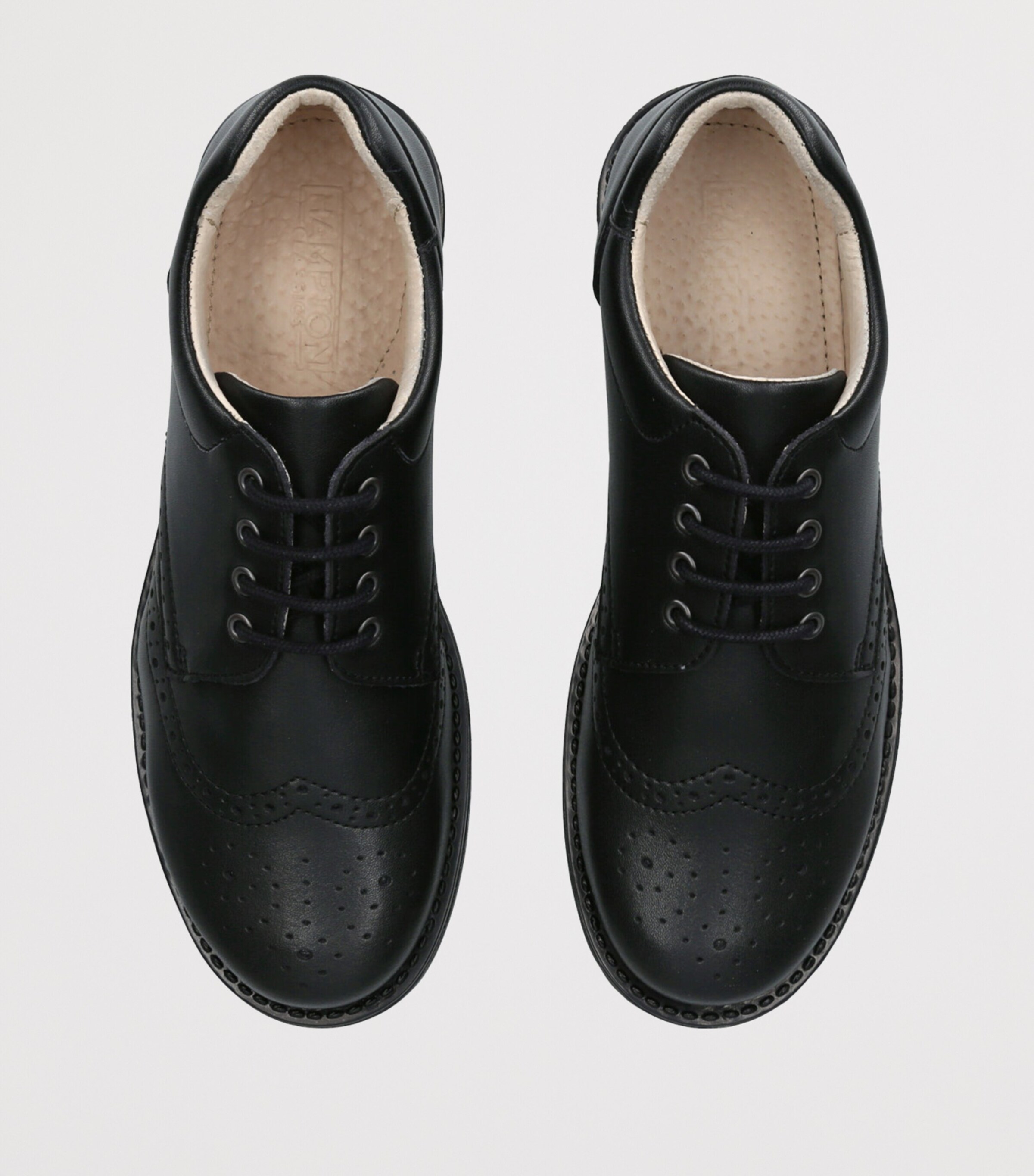 Leather Hamish School Shoes BLACK Image 4