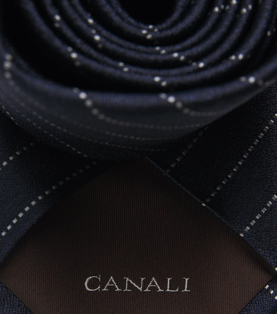 Canali Silk Stripe Tie Image 3