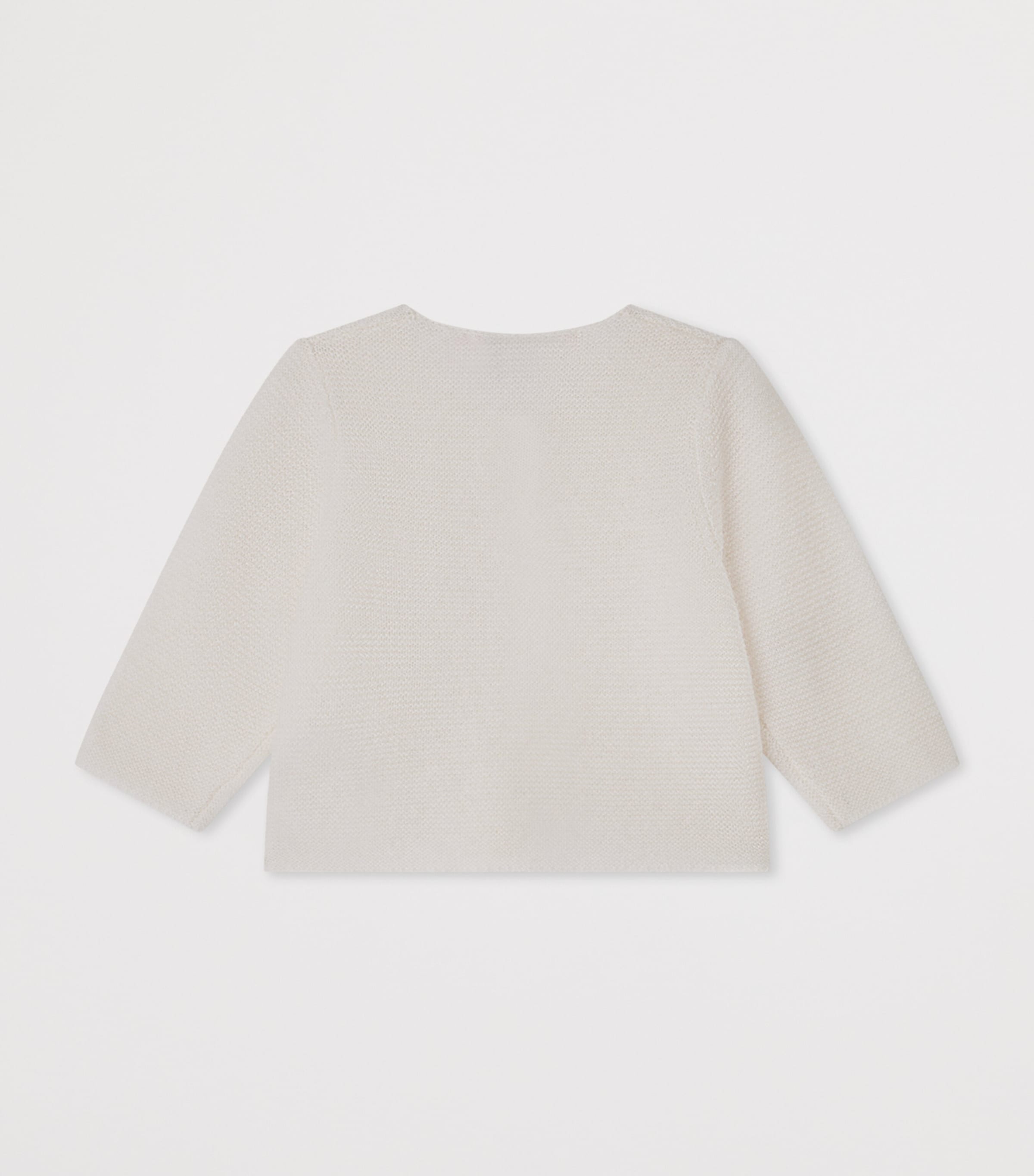 Bonpoint Cashmere Cardigan (3-18 Months) Blanc Lait Image 2
