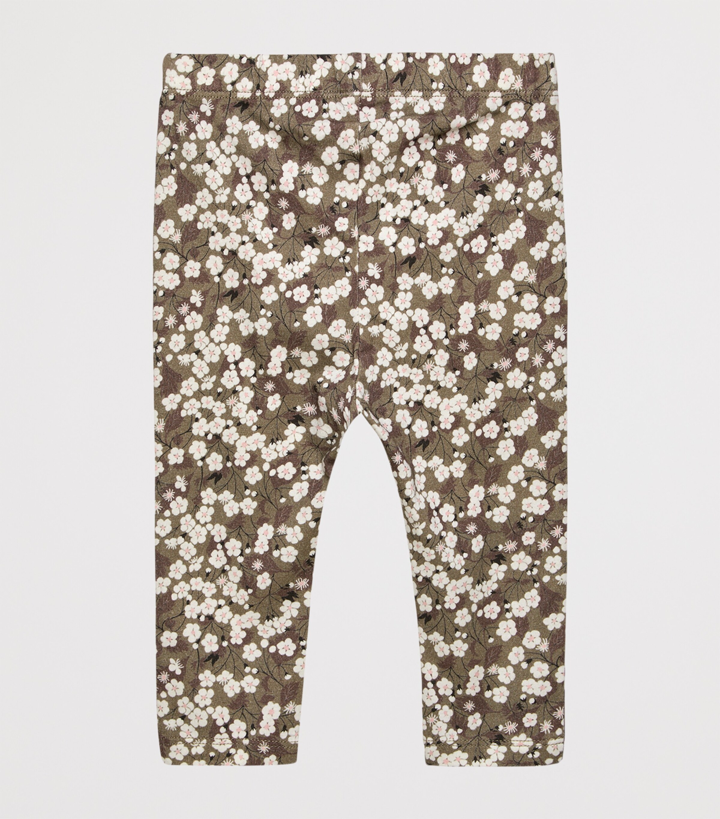Stretch-Cotton Printed Leggings (3-24 Months) MOCHA MITSI Image 2