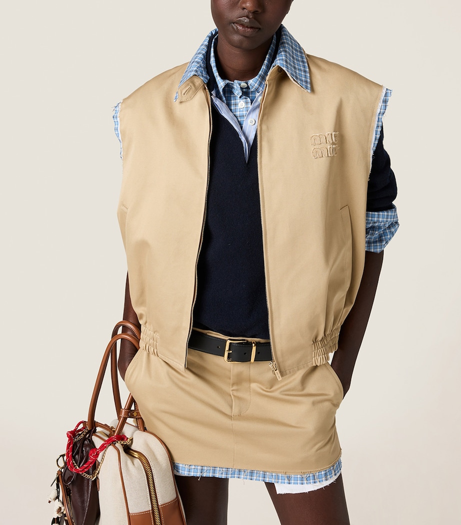 Cotton Chino Vest F0065 Image 4