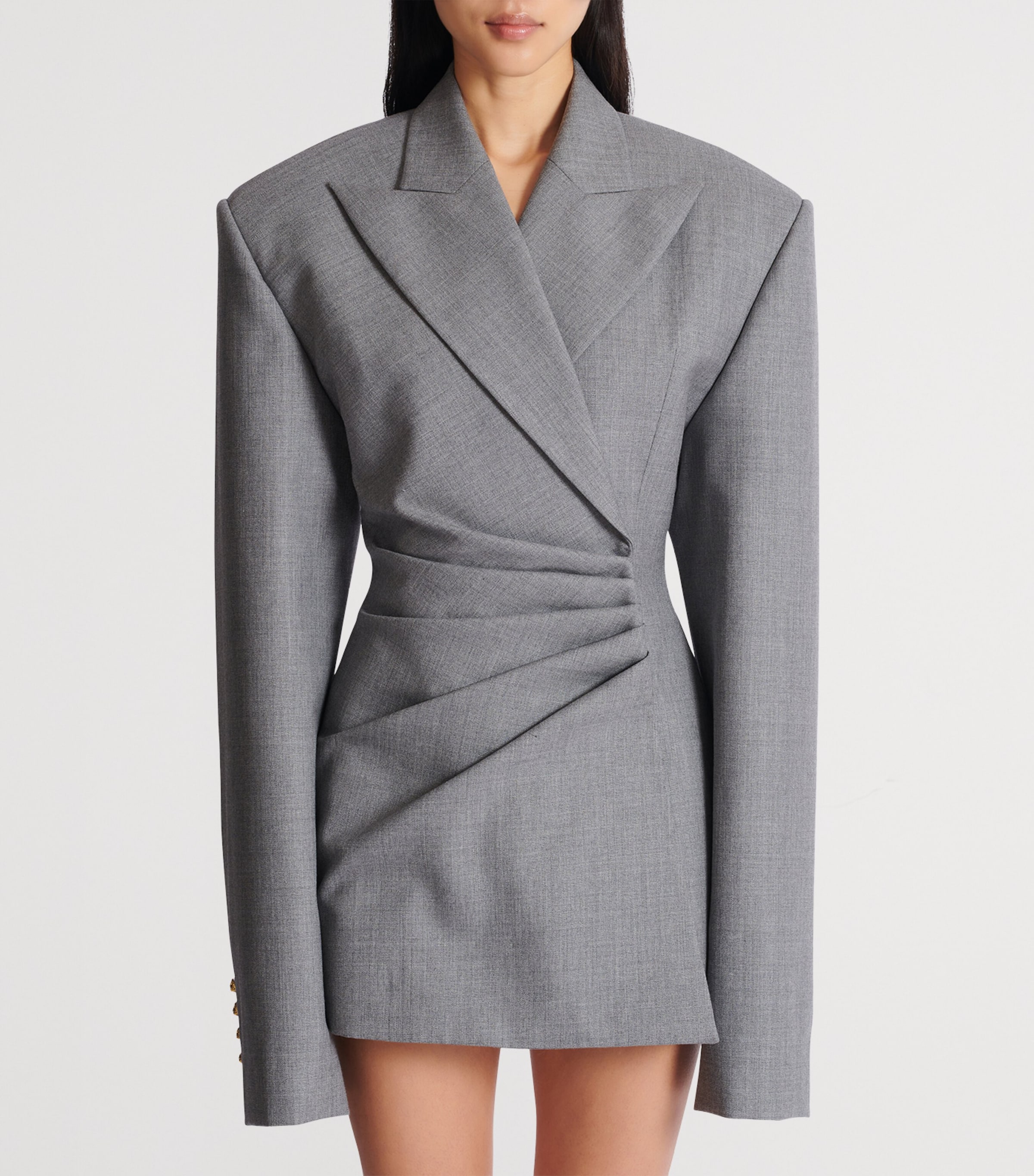 Wool Jacket Dress 9FD GRIS MOYEN Image 4