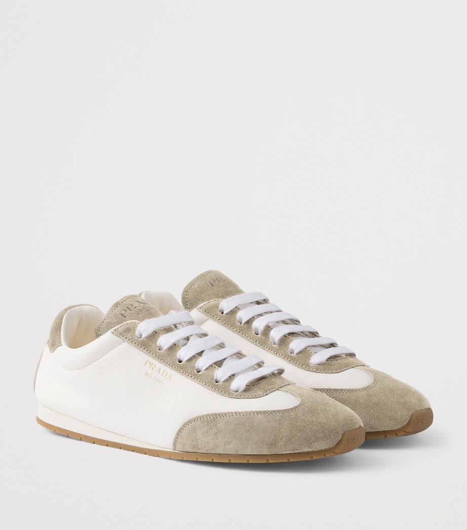 Nappa Leather and Suede Sneakers F04RG Image 2