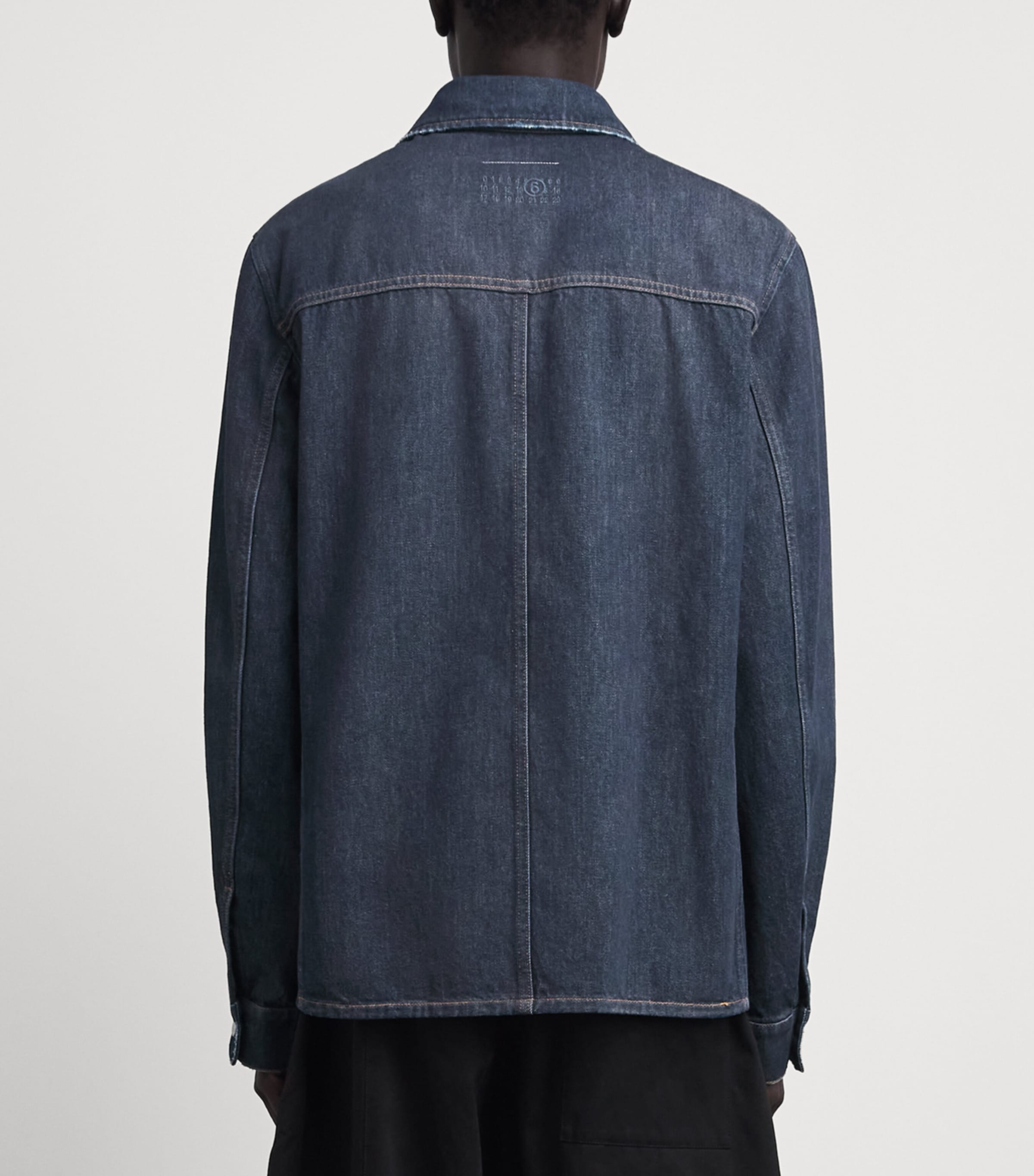 MM6 Maison Margiela Mens Denim Overshirt Blue Image 5