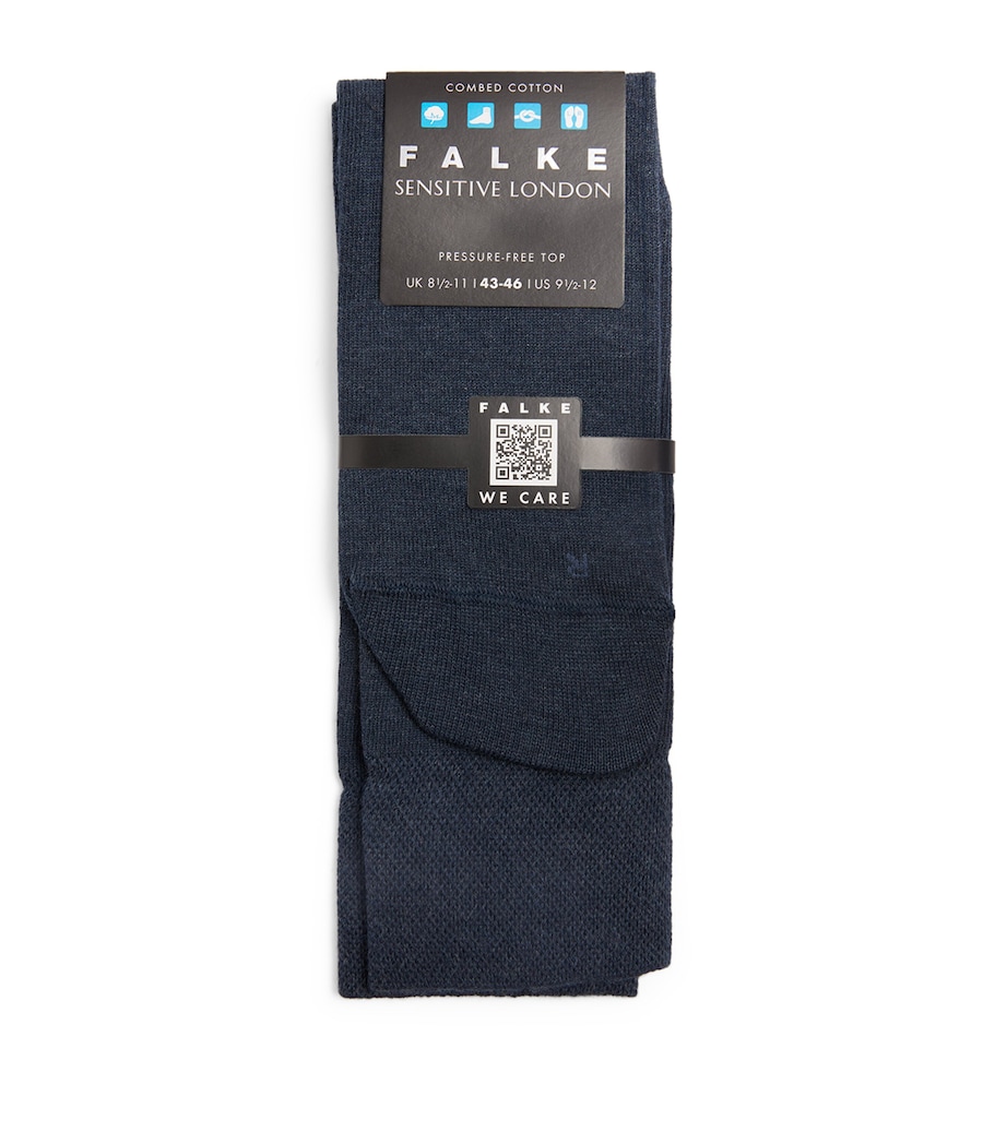 Sensitive London Socks 6127/NAVY MEL. Image 1