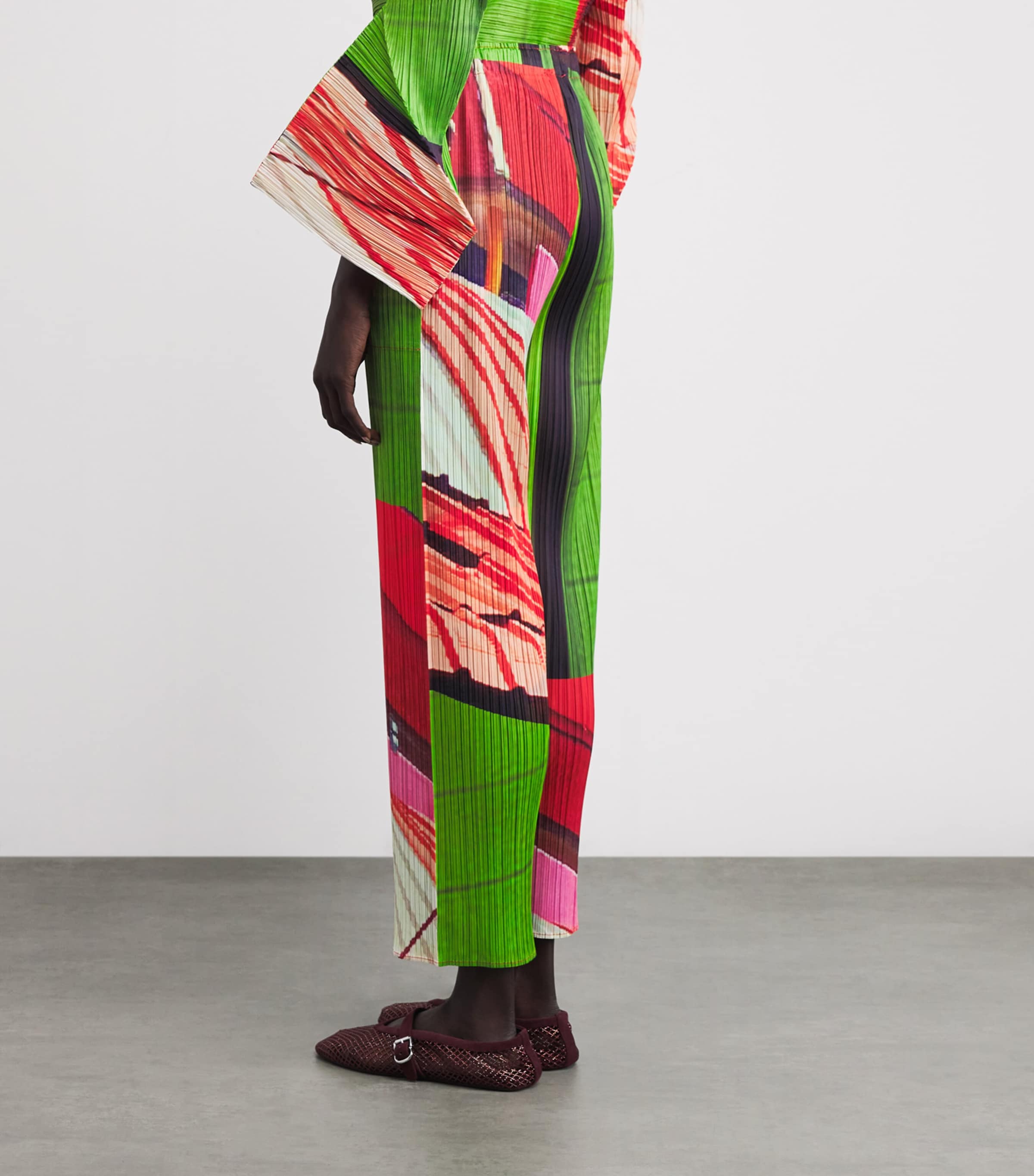 City Collage Trousers RED X GREEN Image 4