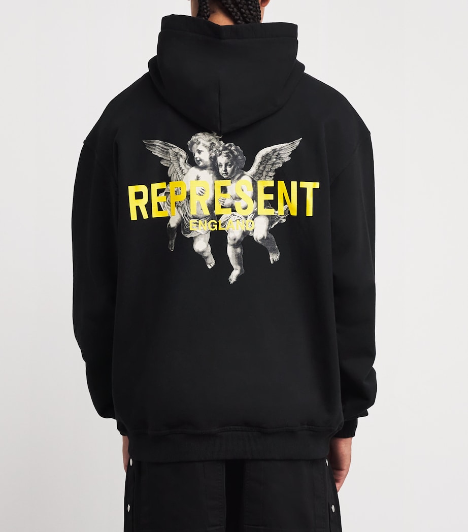 Cotton Legacy Cherub Hoodie JET BLACK Image 4