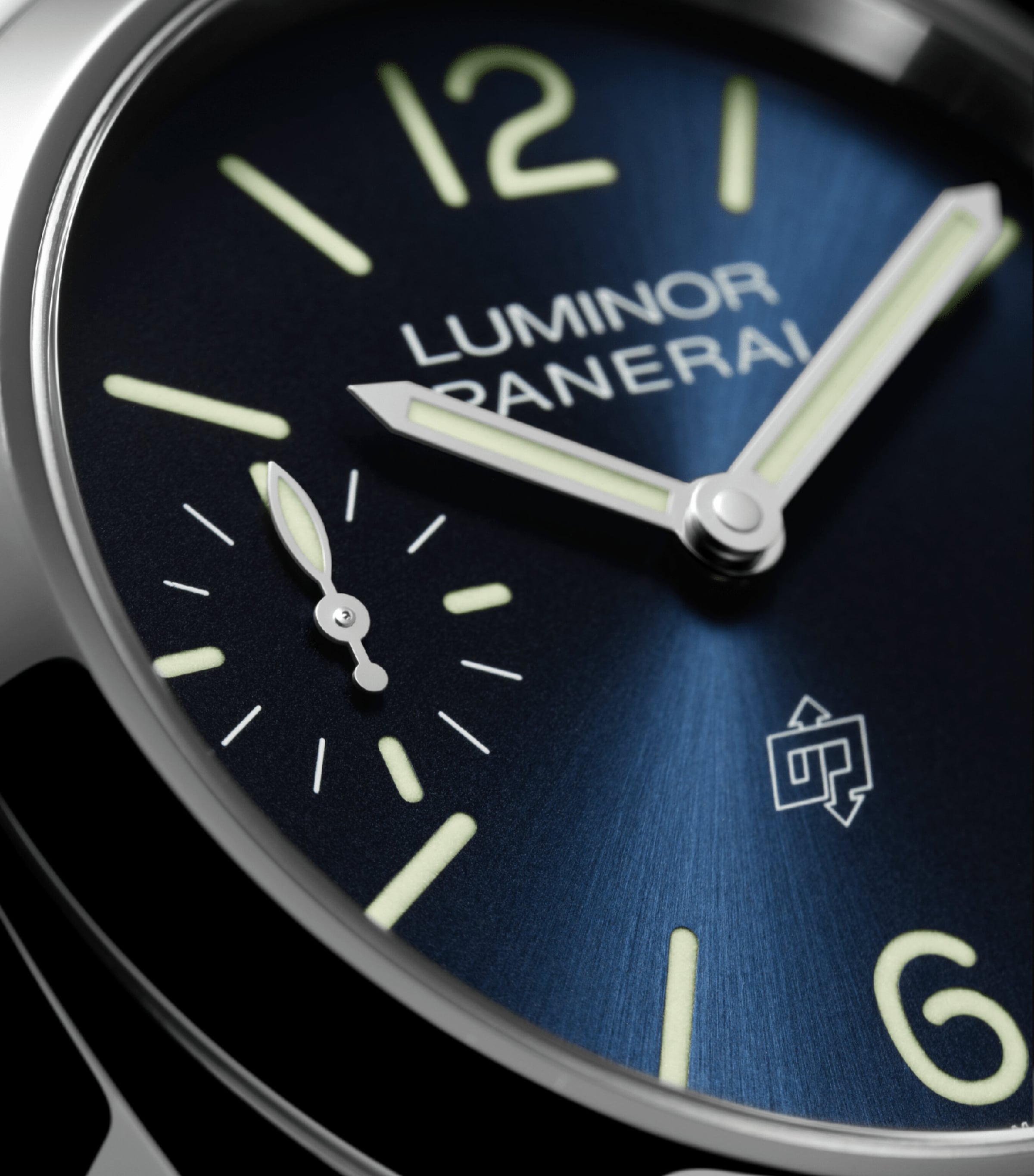 Panerai Stainless Steel Luminor Watch 44mm Blue Image 4
