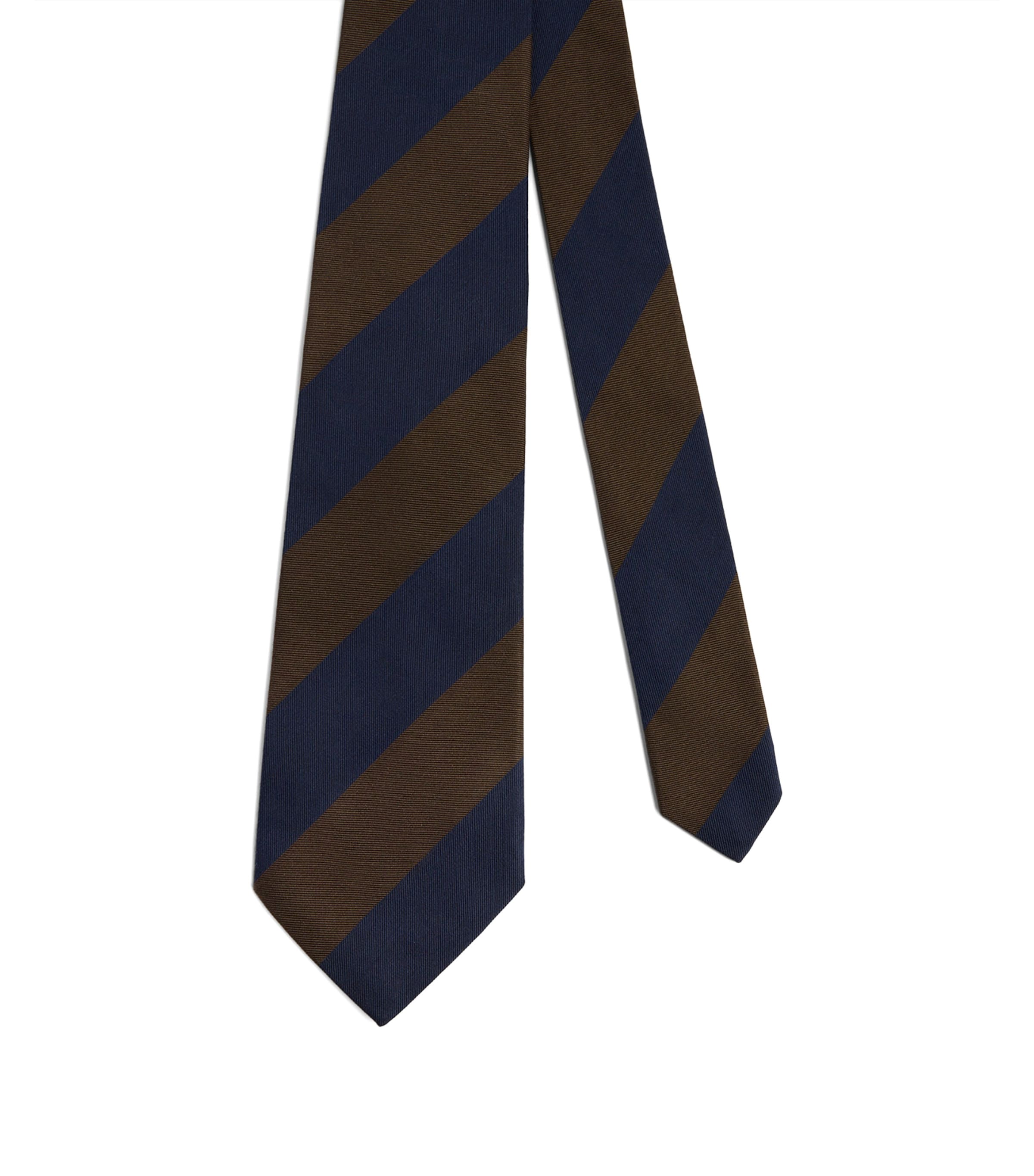 Dunhill Mulberry Silk Stripe Tie Image 1