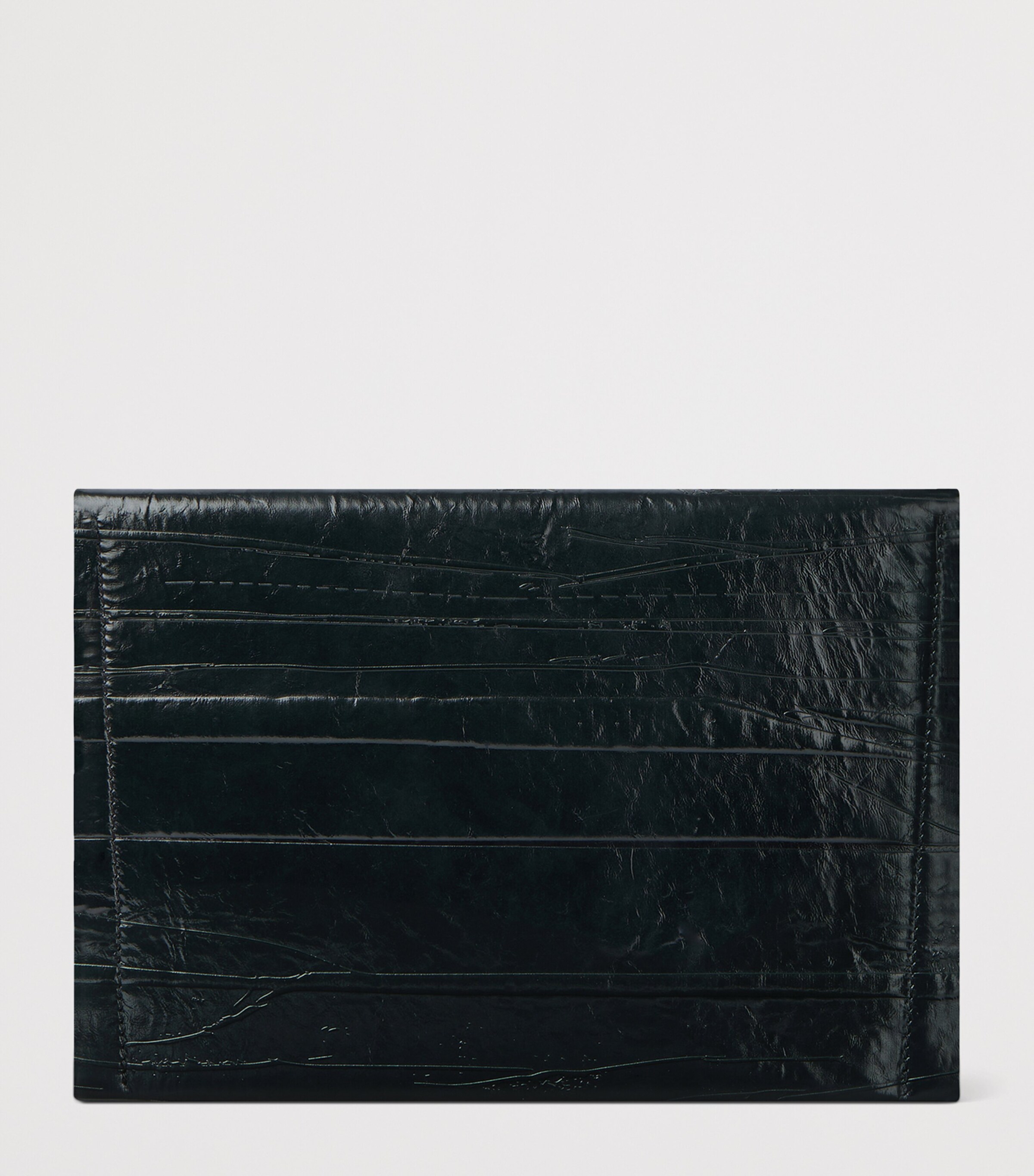 Leather Logo Pouch BLACK Image 3