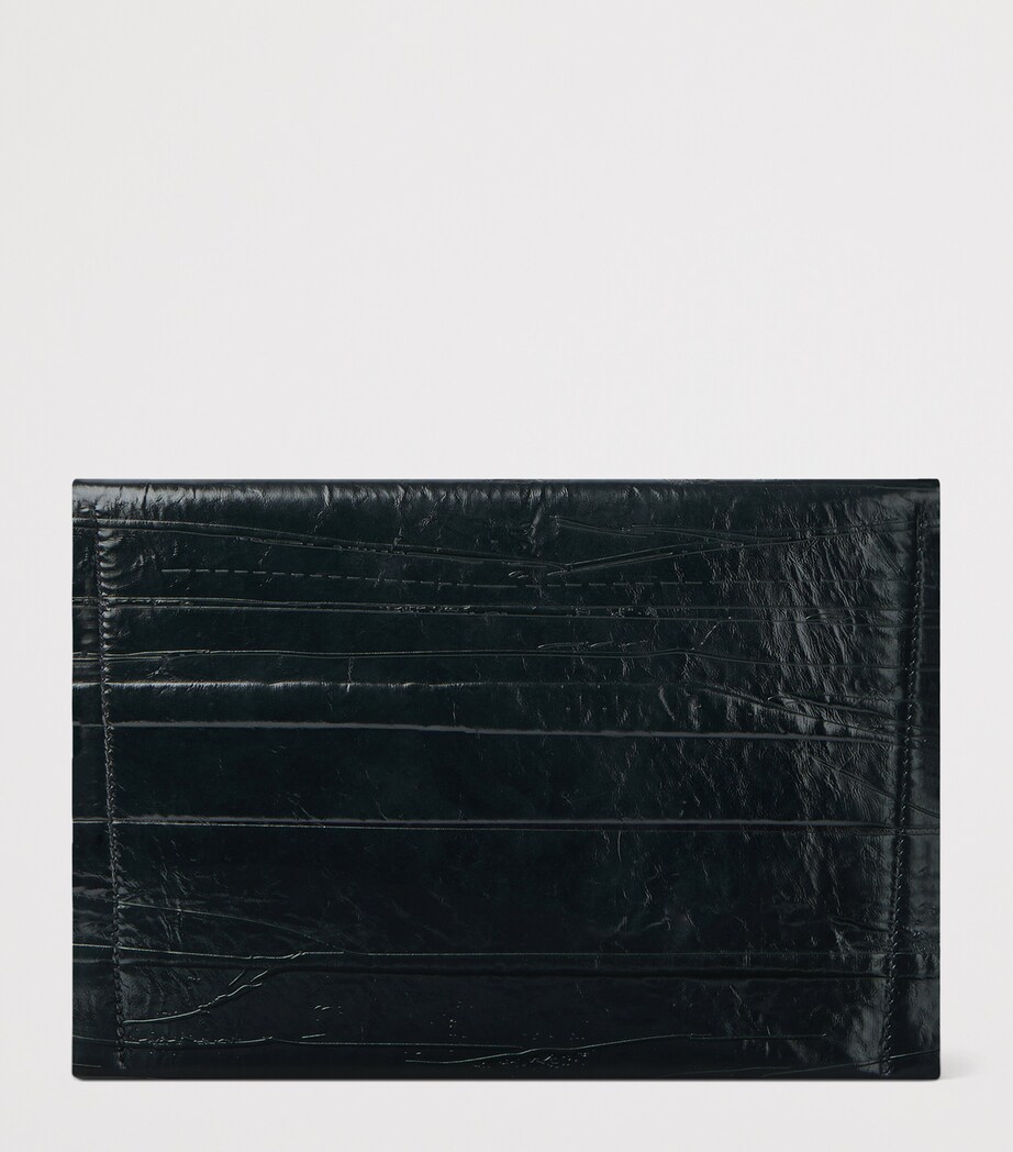 Leather Logo Pouch BLACK Image 3