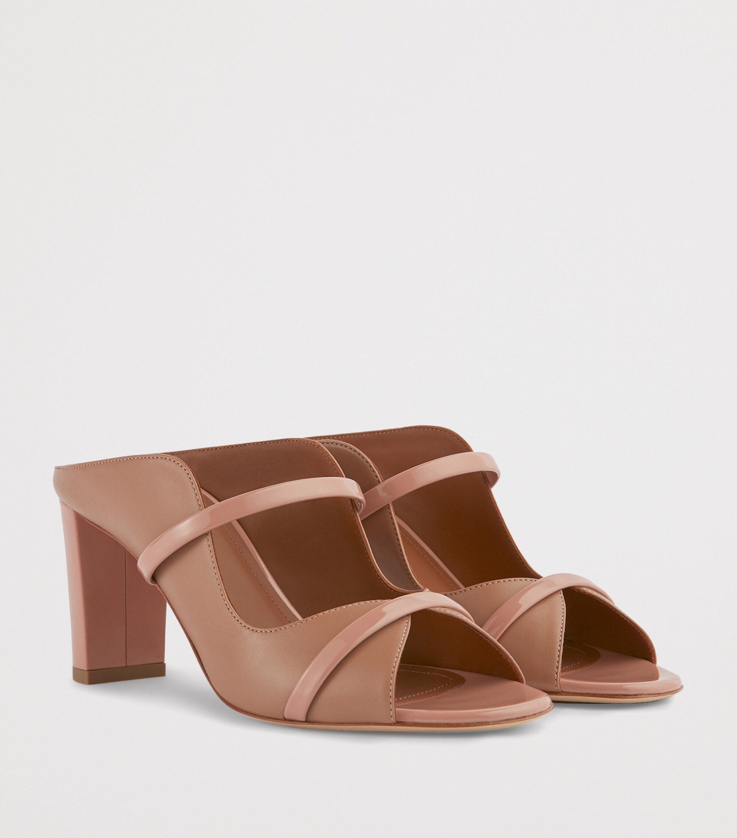 Leather Norah Heeled Sandals 70 BLUSH Image 3