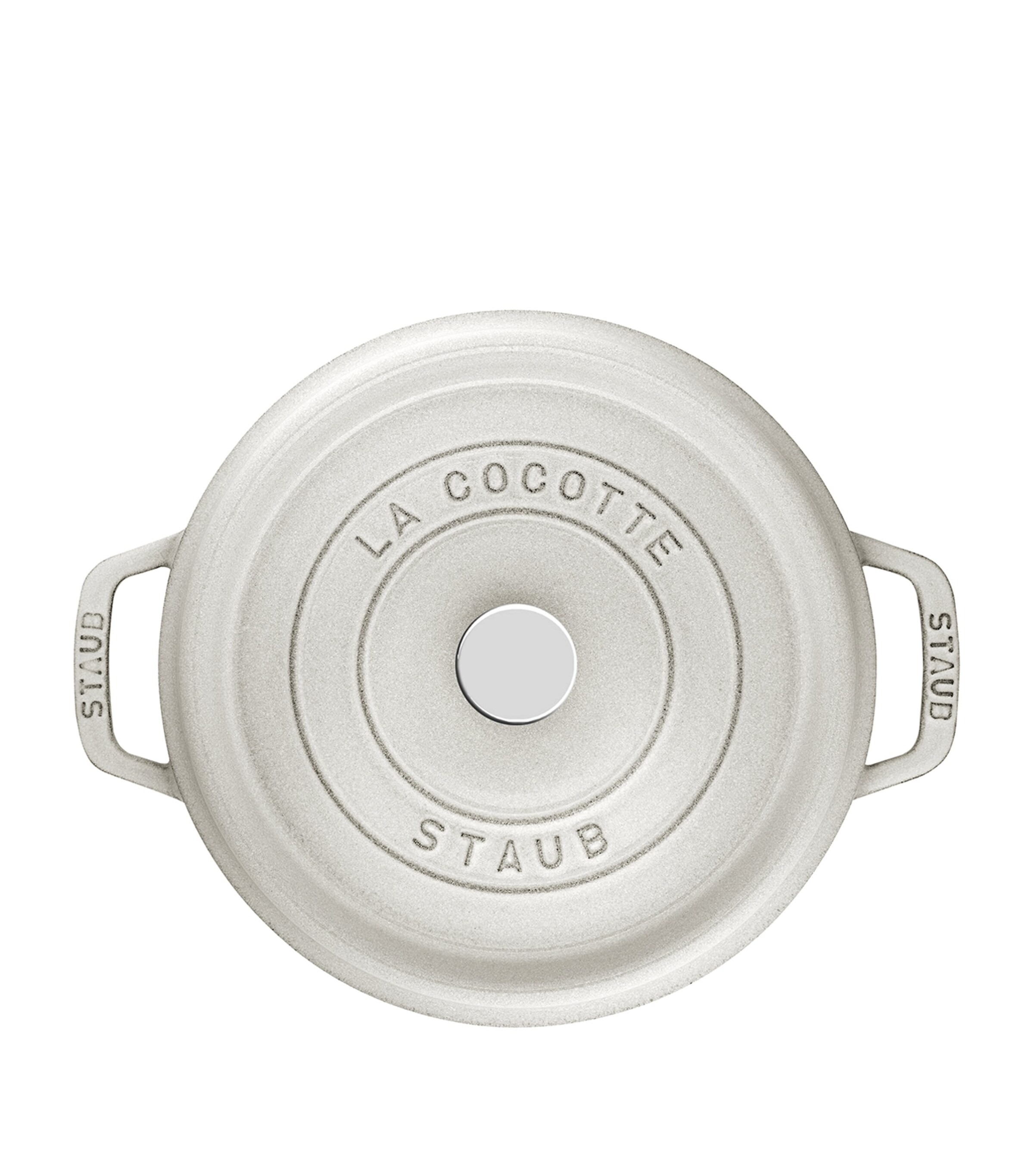 Staub Round Cocotte (20cm) White Truffle Image 3