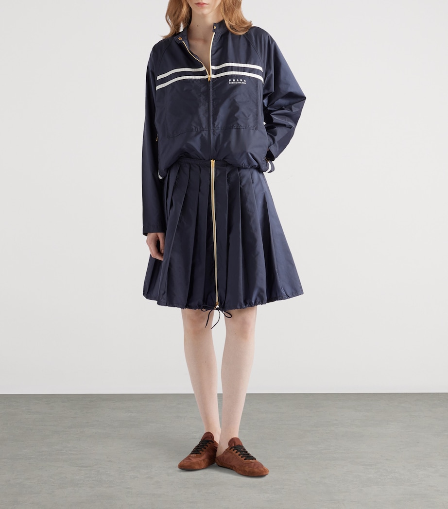 Re-Nylon Pleated Mini Skirt F0AA7 Image 2