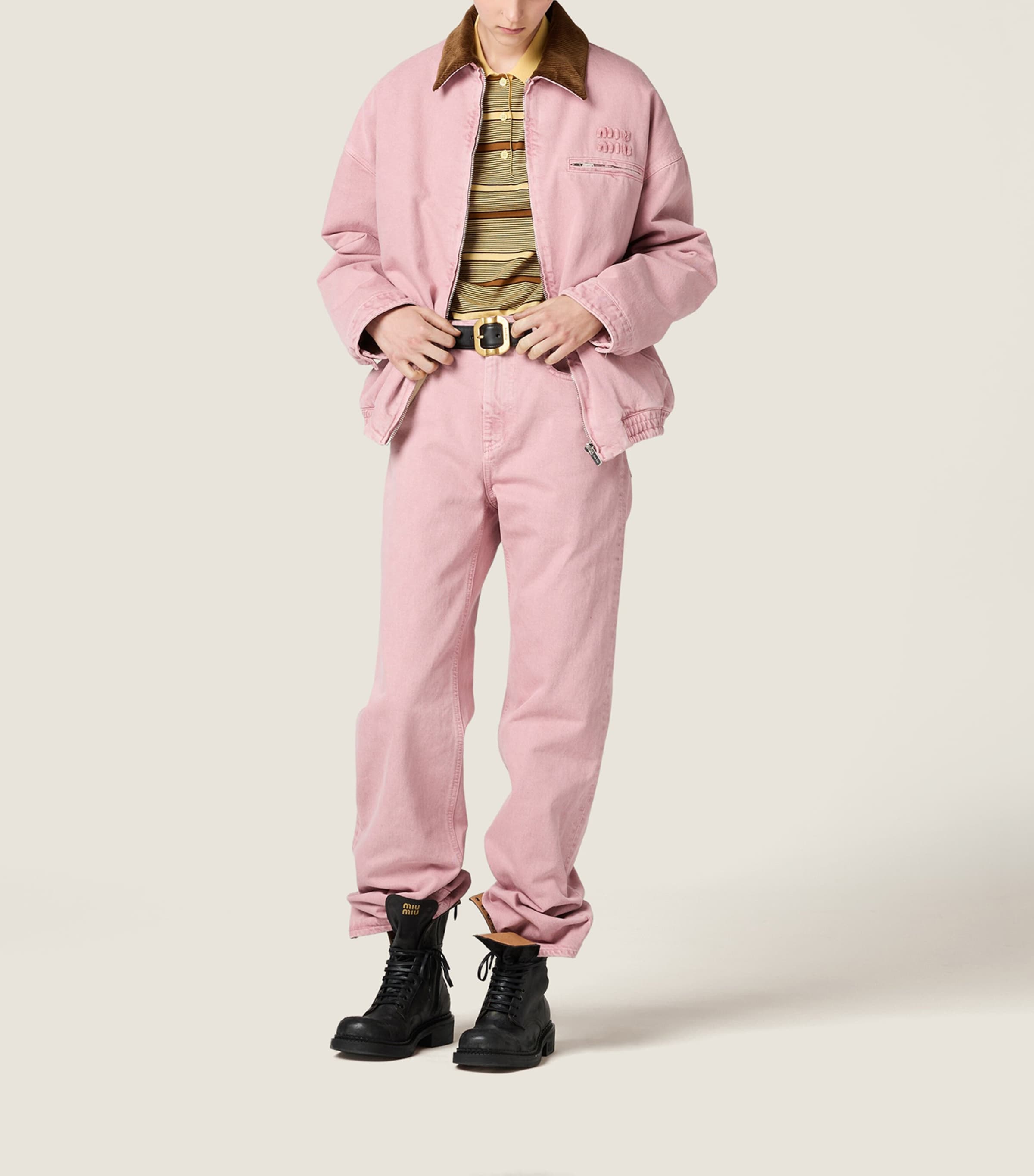 High-Rise Straight Jeans F0028 Image 2