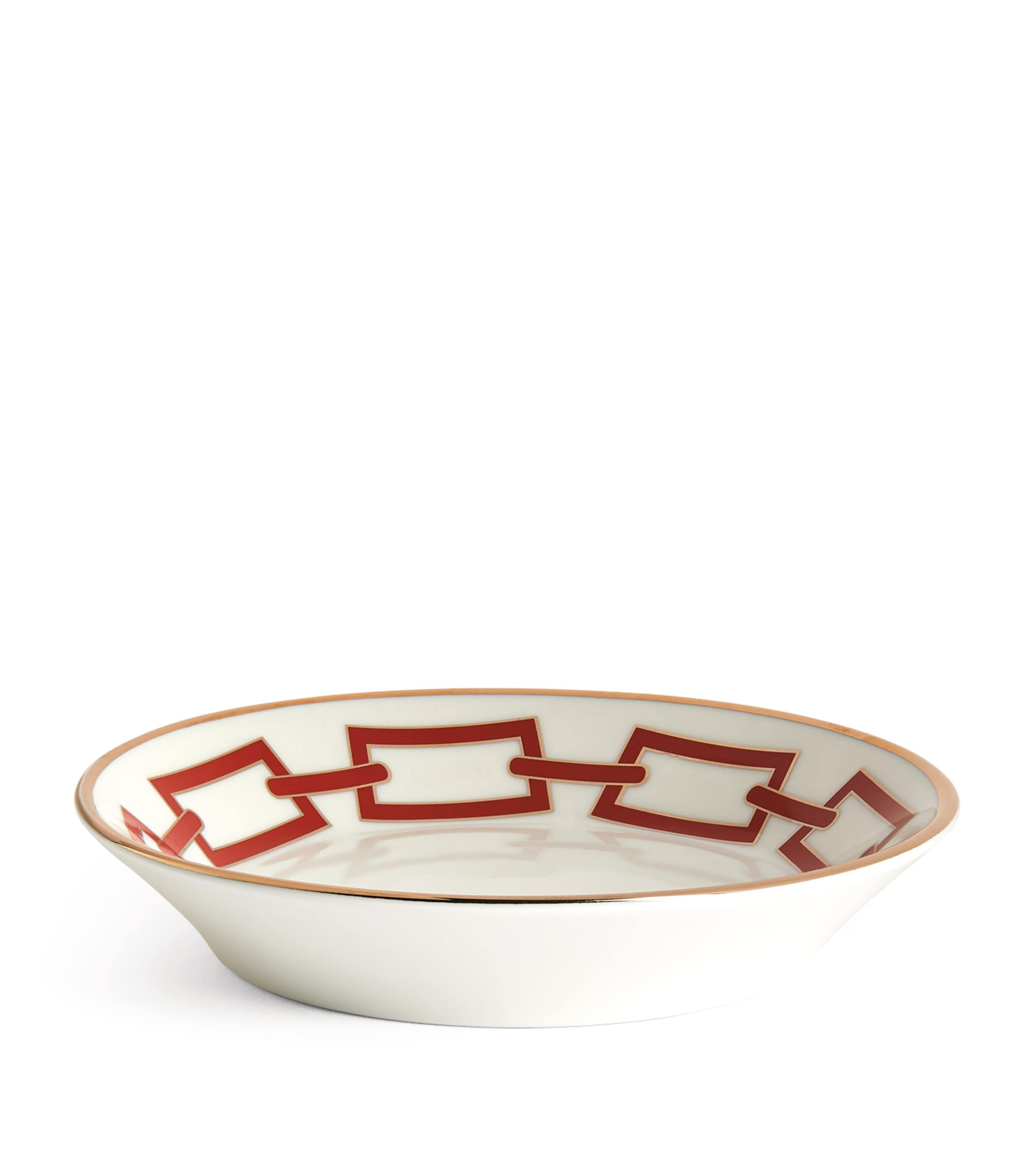 GINORI 1735 Catene Scarlatto Tea Saucer (13.5cm) | Dining | Tableware | Tea Cups & Saucers