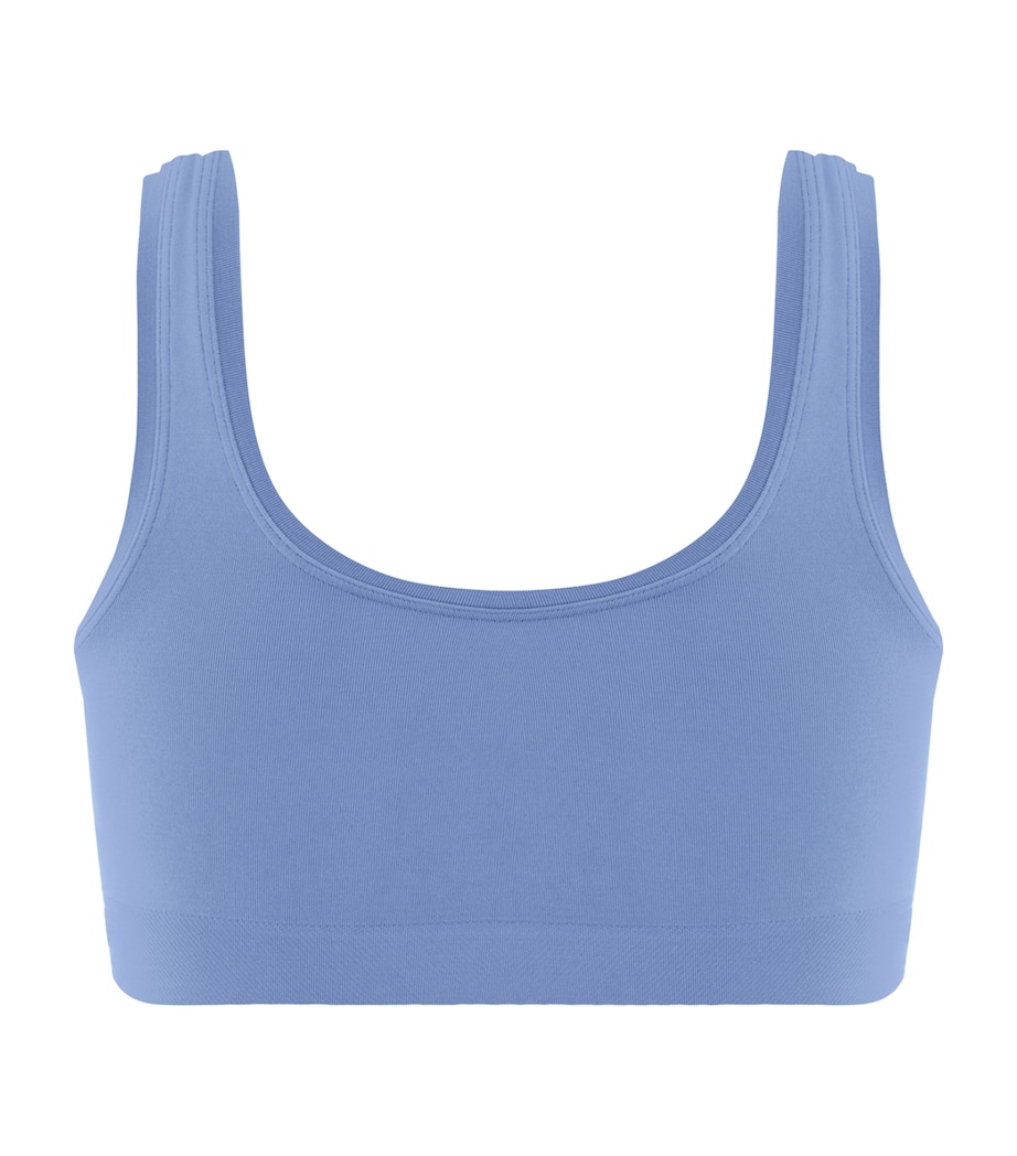 Hanro Womens Touch Feeling Crop Top Bluebird Image 3