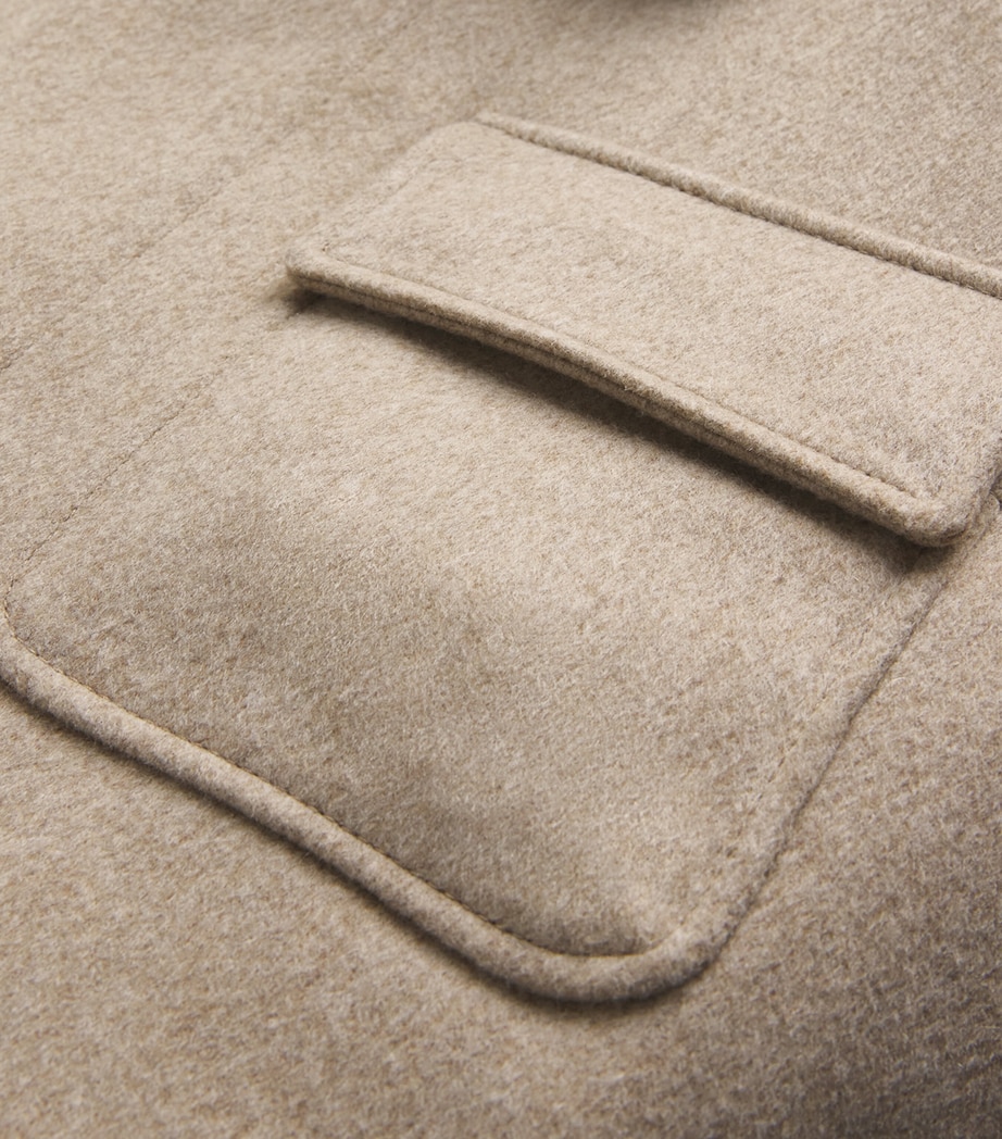 Virgin Wool Field Jacket 200 BROWN Image 5