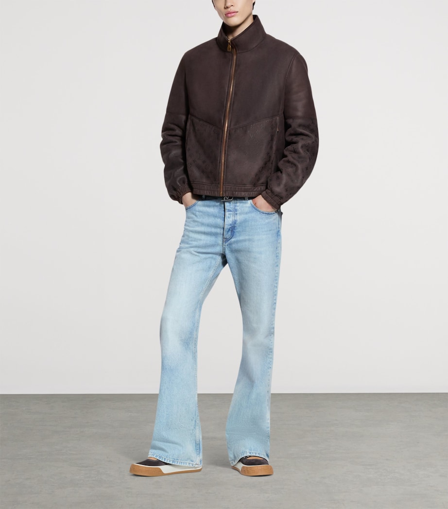 Suede Track Jacket SEAL BROWN Image 4