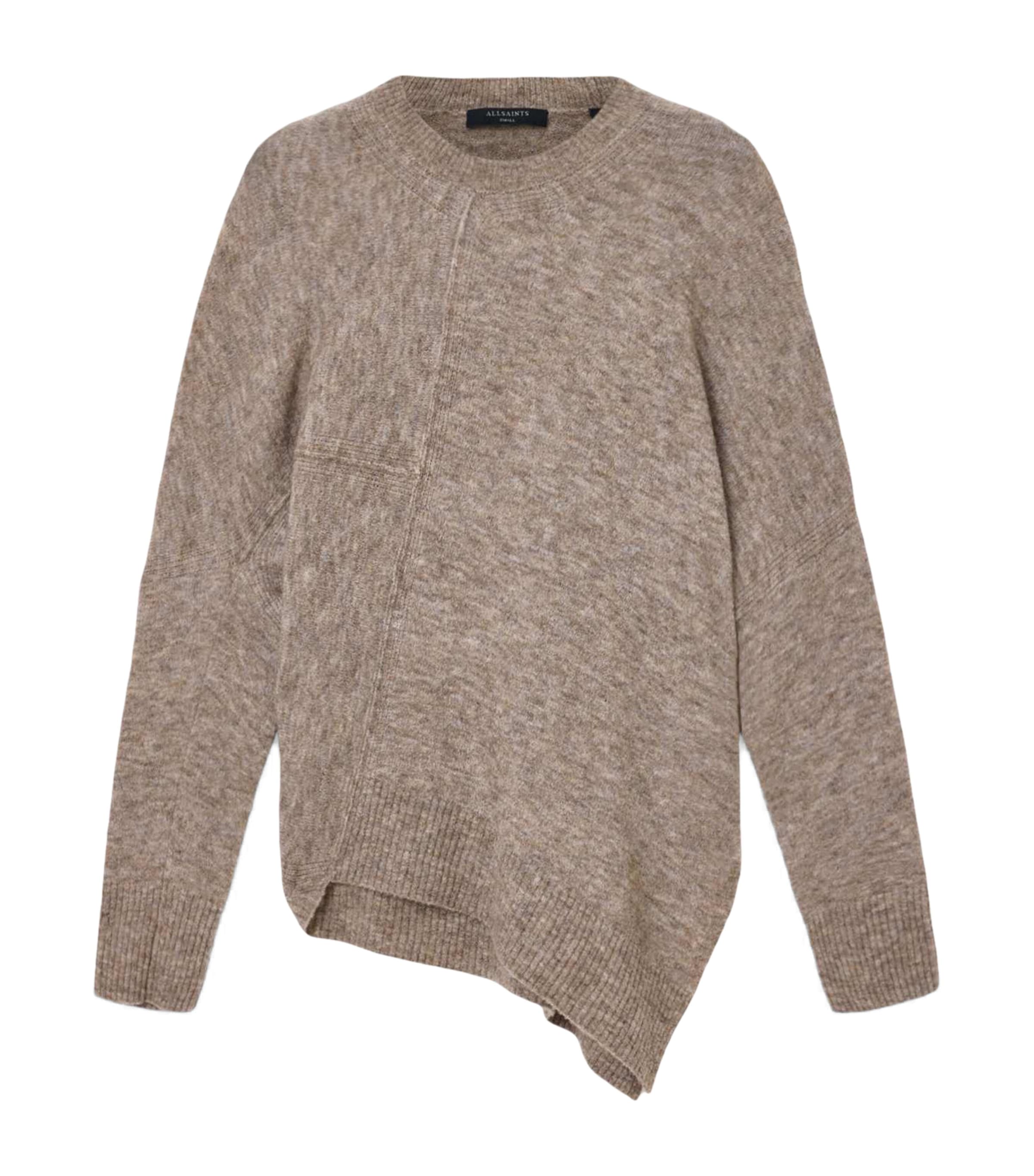 Asymmetric Lock Sweater PINE BARK BROWN Image 1